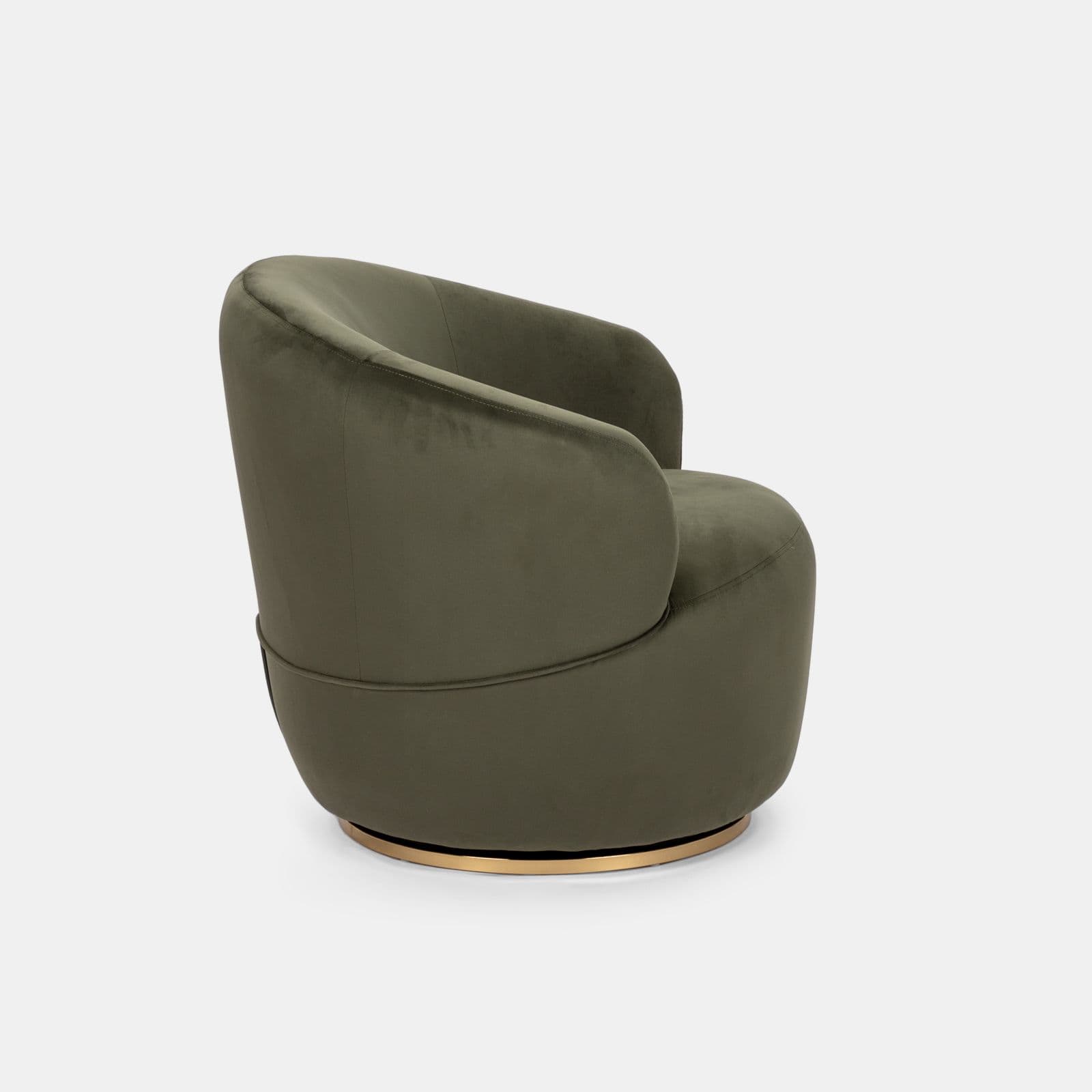 Poltrona in velluto verde scuro - Valfy