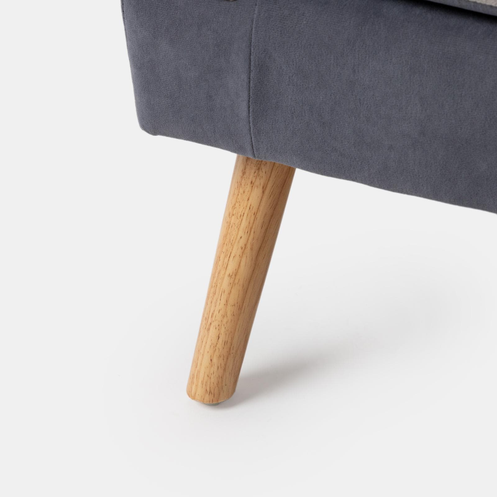 Poltrona scandinava in tessuto patchwork multicolor blu - Copenaghen
