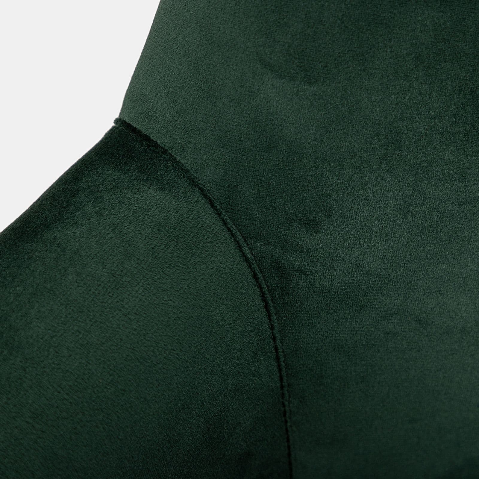 Poltrona in velluto verde con gambe in legno - Elenor