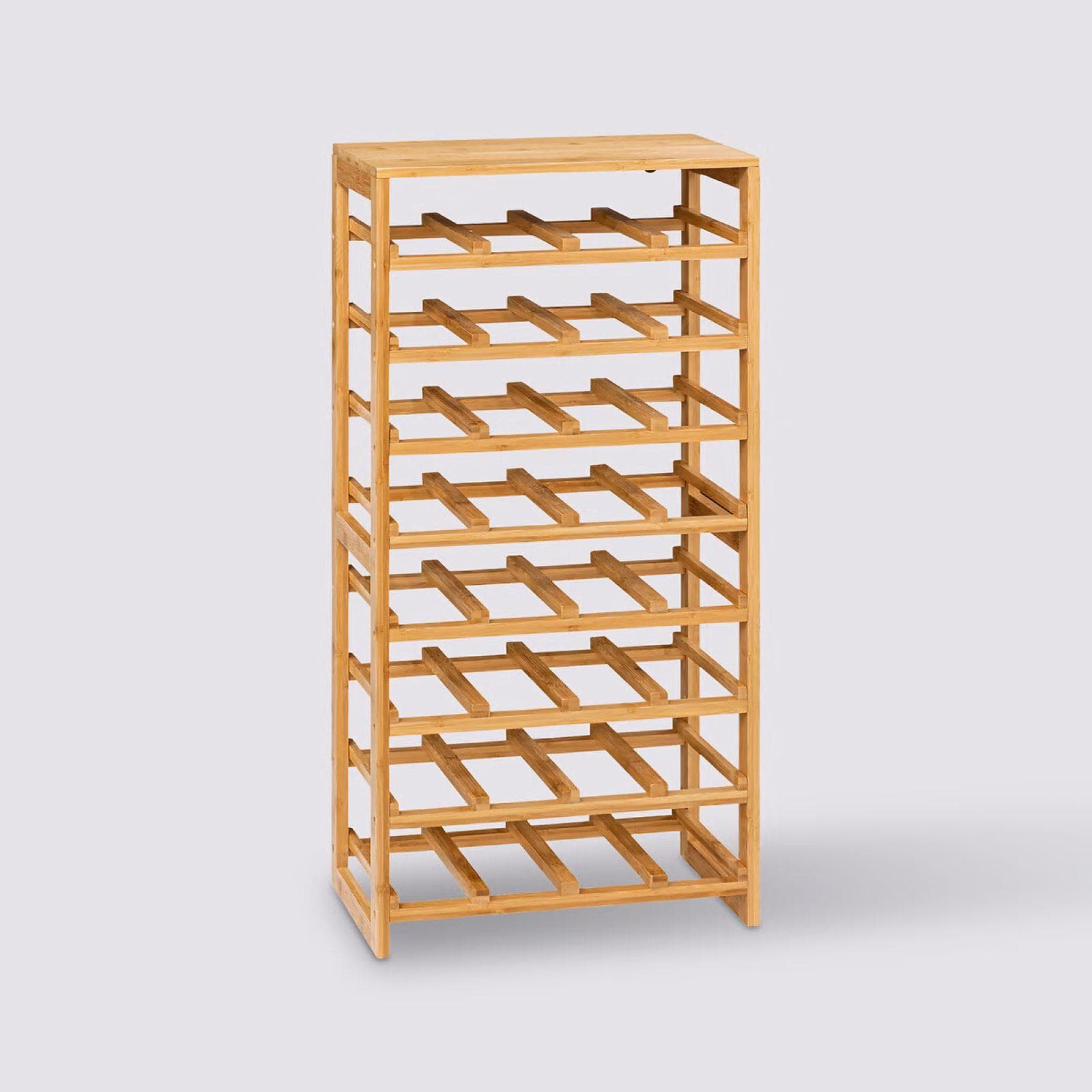 Portabottiglie 45x89h cm in legno di bambù naturale - Fabrique