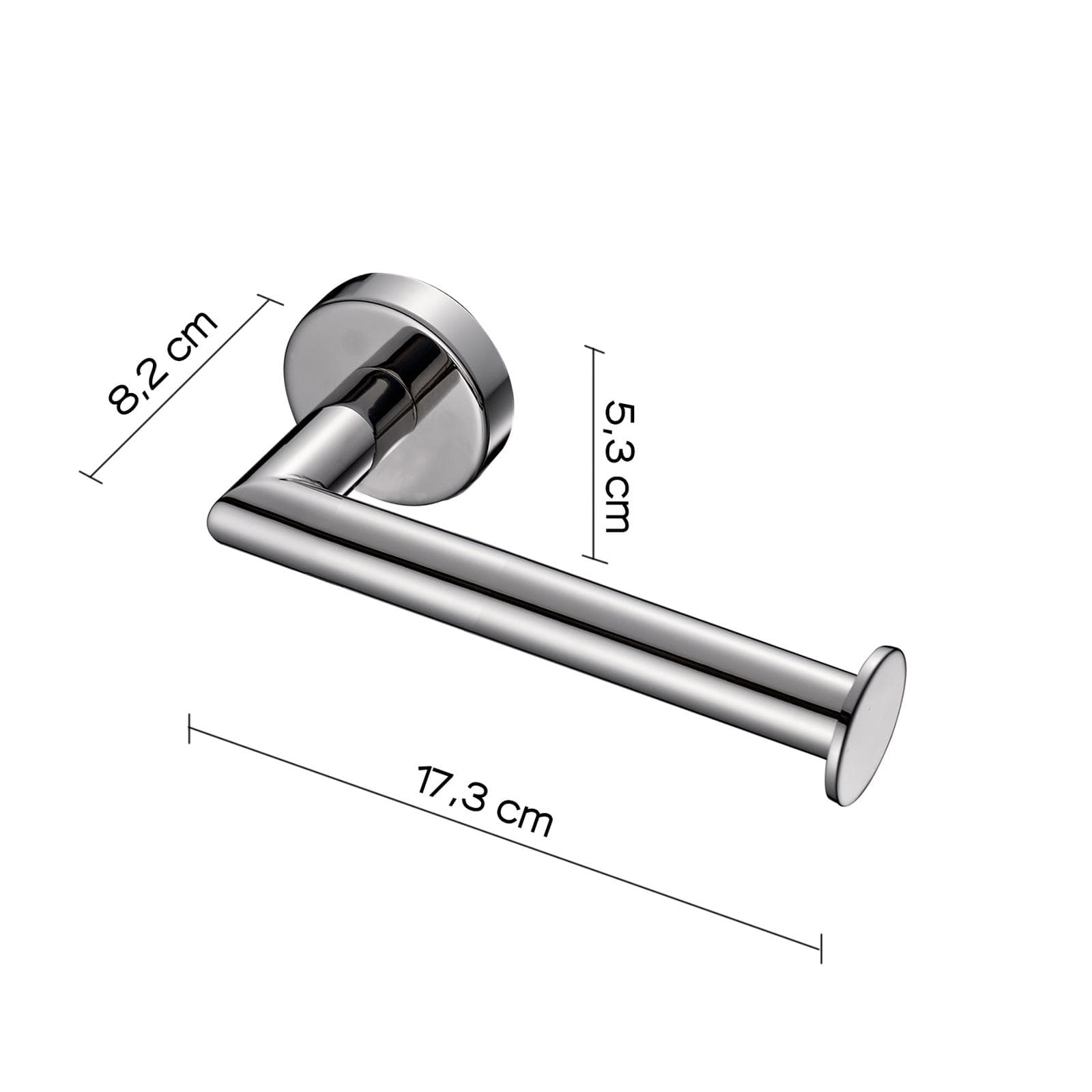 Portarotolo a muro in acciaio inox cromo - Project di Gedy
