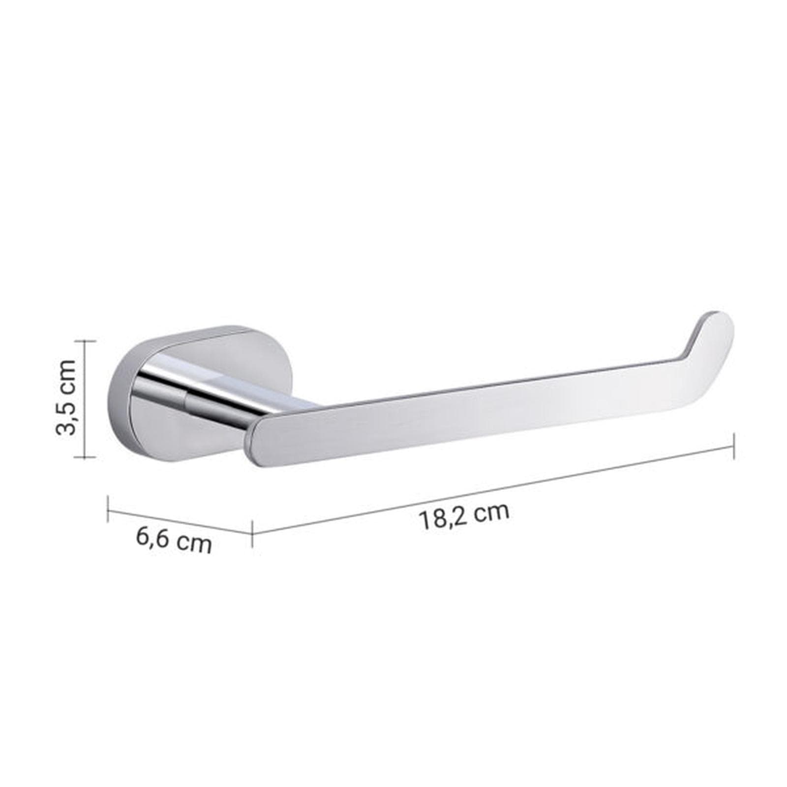 Portarotolo a muro in acciaio inox e cromall - Bernina di Gedy