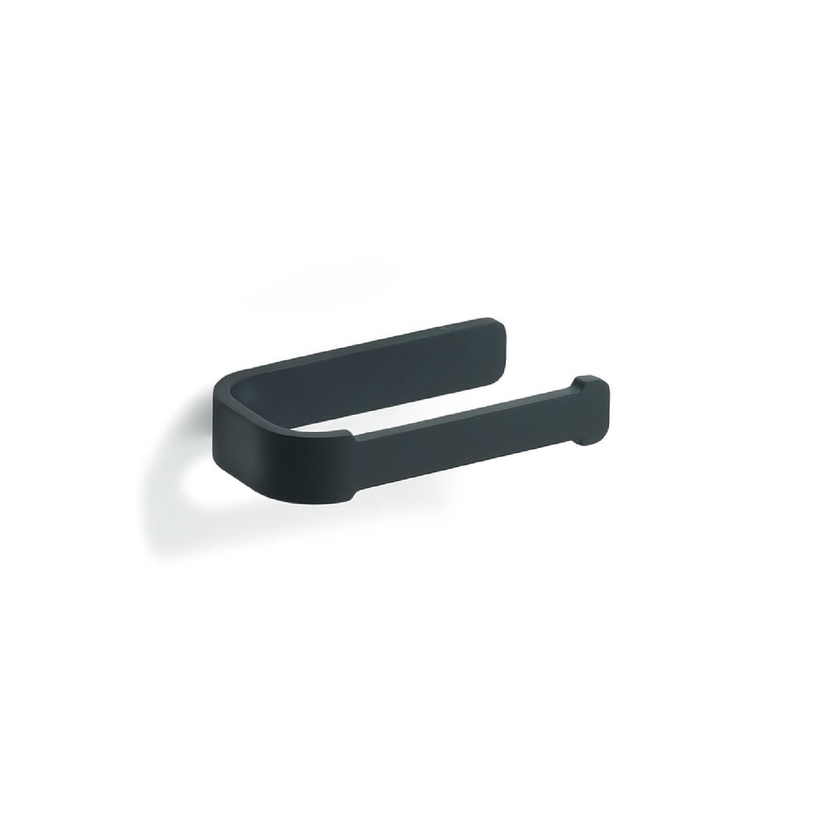 Portarotolo in acciaio inox e cromall nero - Outline di Gedy