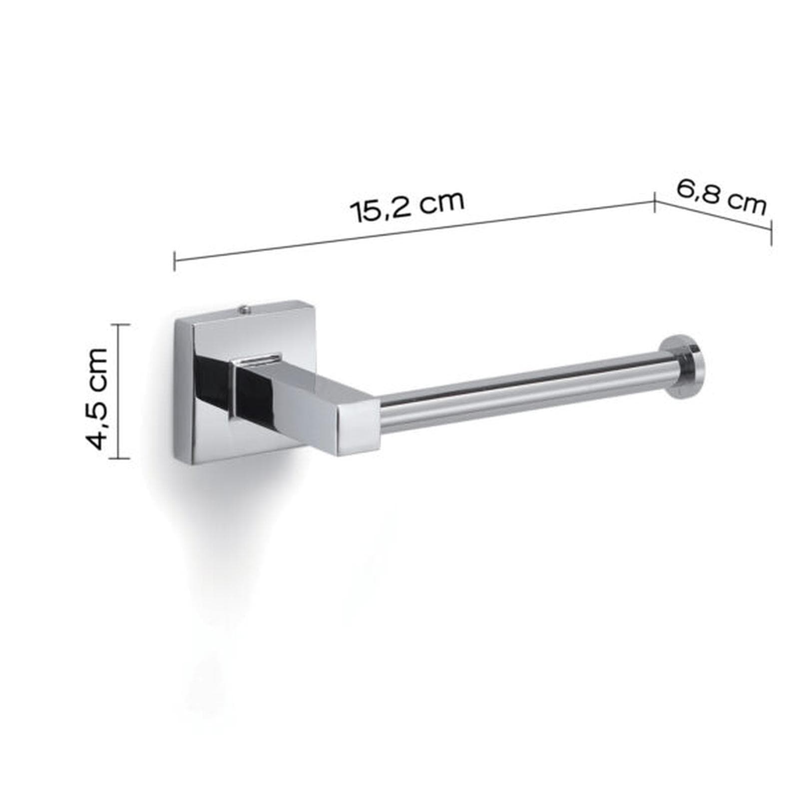 Portarotolo a muro in acciaio inox e cromall cromo - Olimpo di Gedy