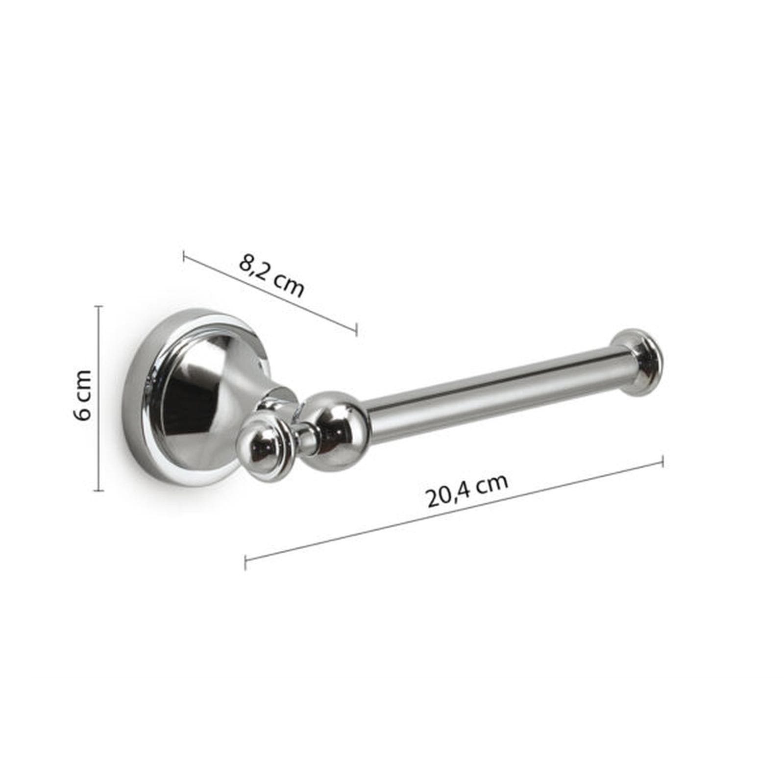 Portarotolo a muro in acciaio inox - Nevis di Gedy