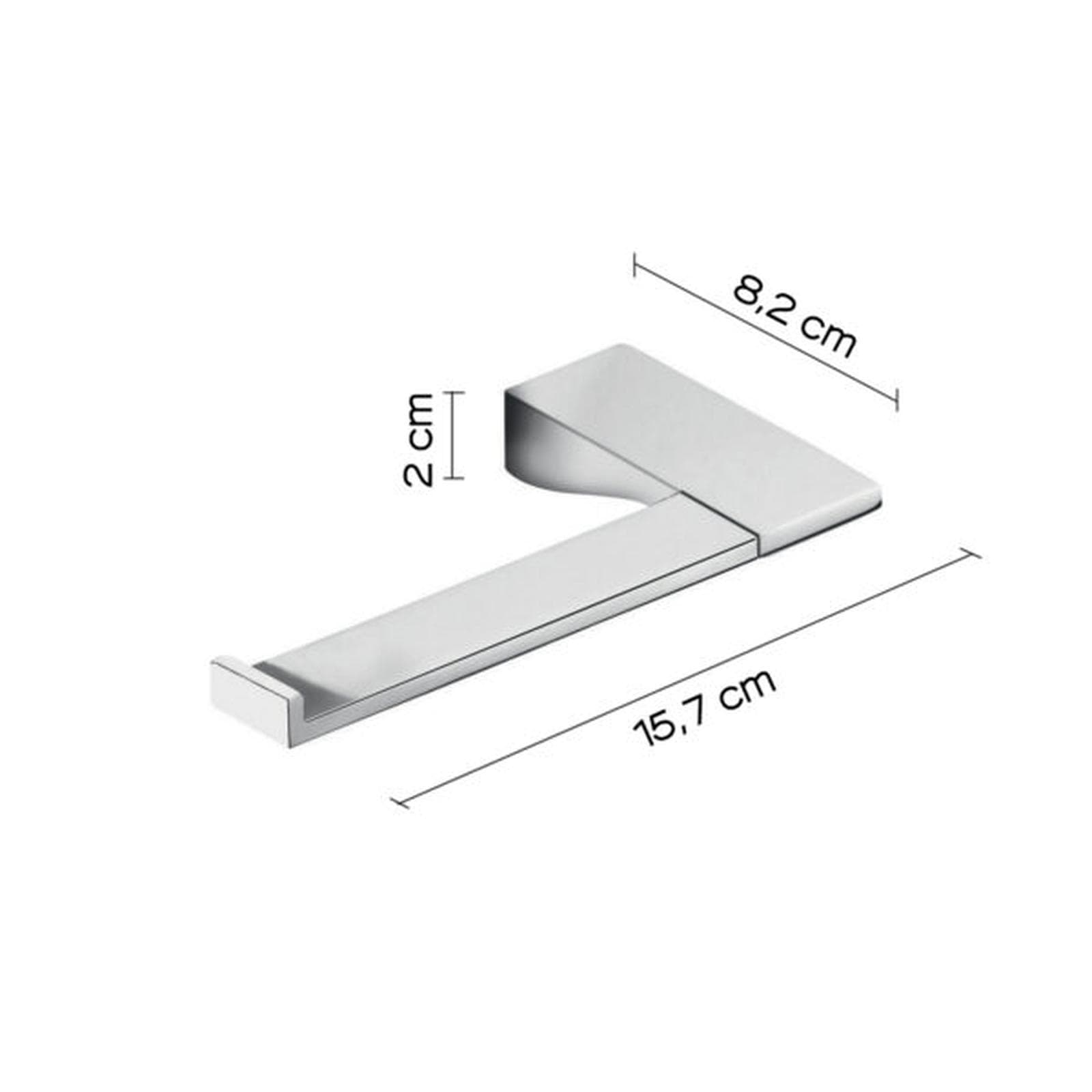 Portarotolo a muro in ottone e cromall cromo - Glamour di Gedy
