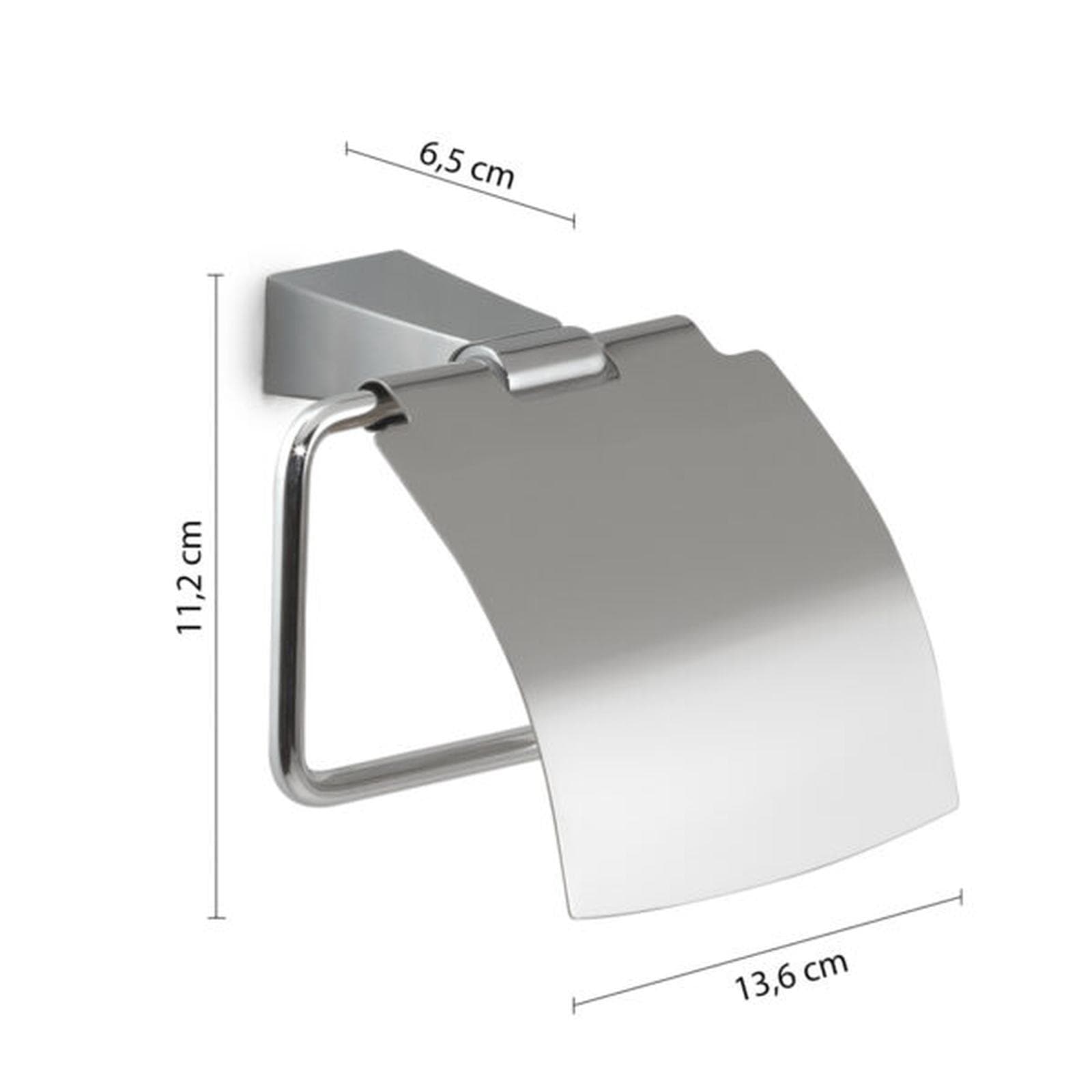 Portarotolo coperto in acciaio inox - Tonale di Gedy