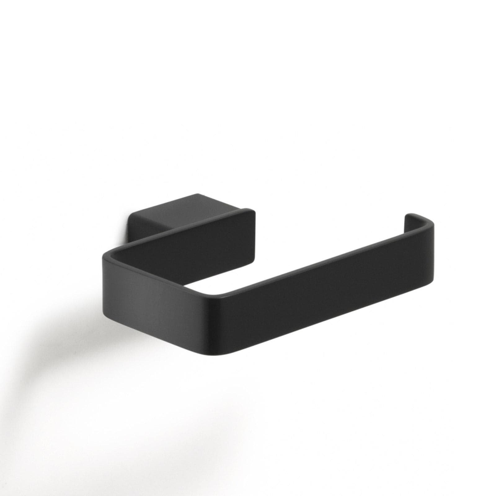 Portarotolo a muro in alluminio e cromall nero - Lounge di Gedy