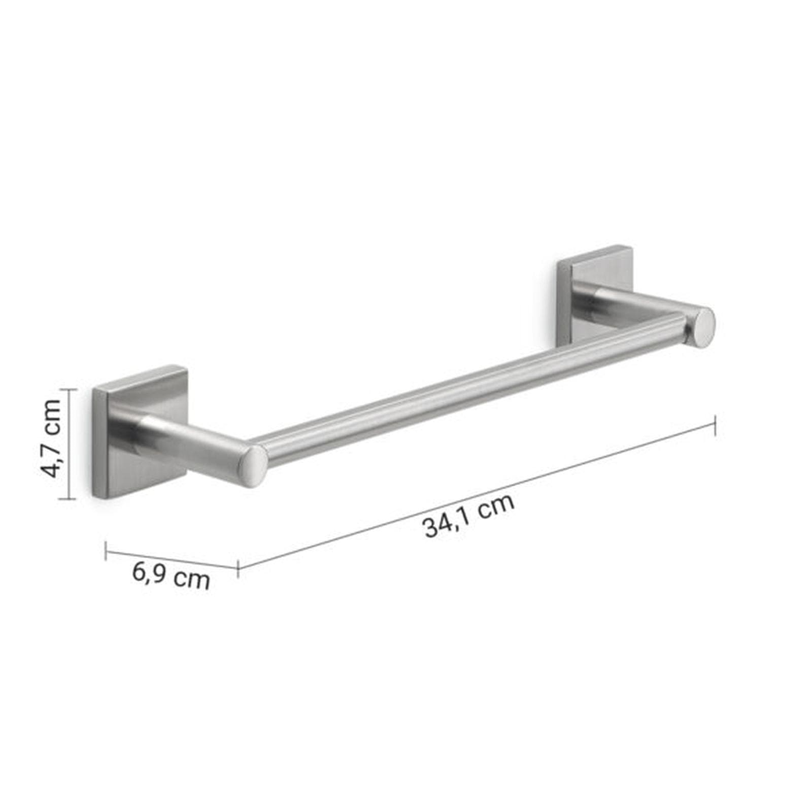 Portasalviette 30 cm in acciaio inox e cromall spazzolato - Fuji di Gedy