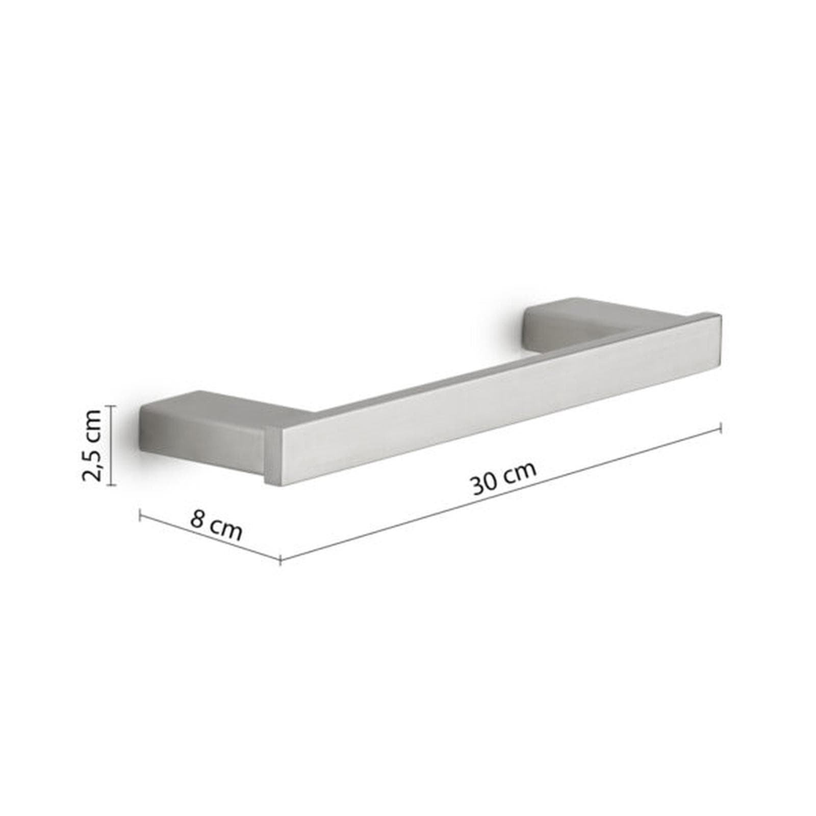 Portasalviette 30 cm in acciaio inox spazzolato - Maui di Gedy