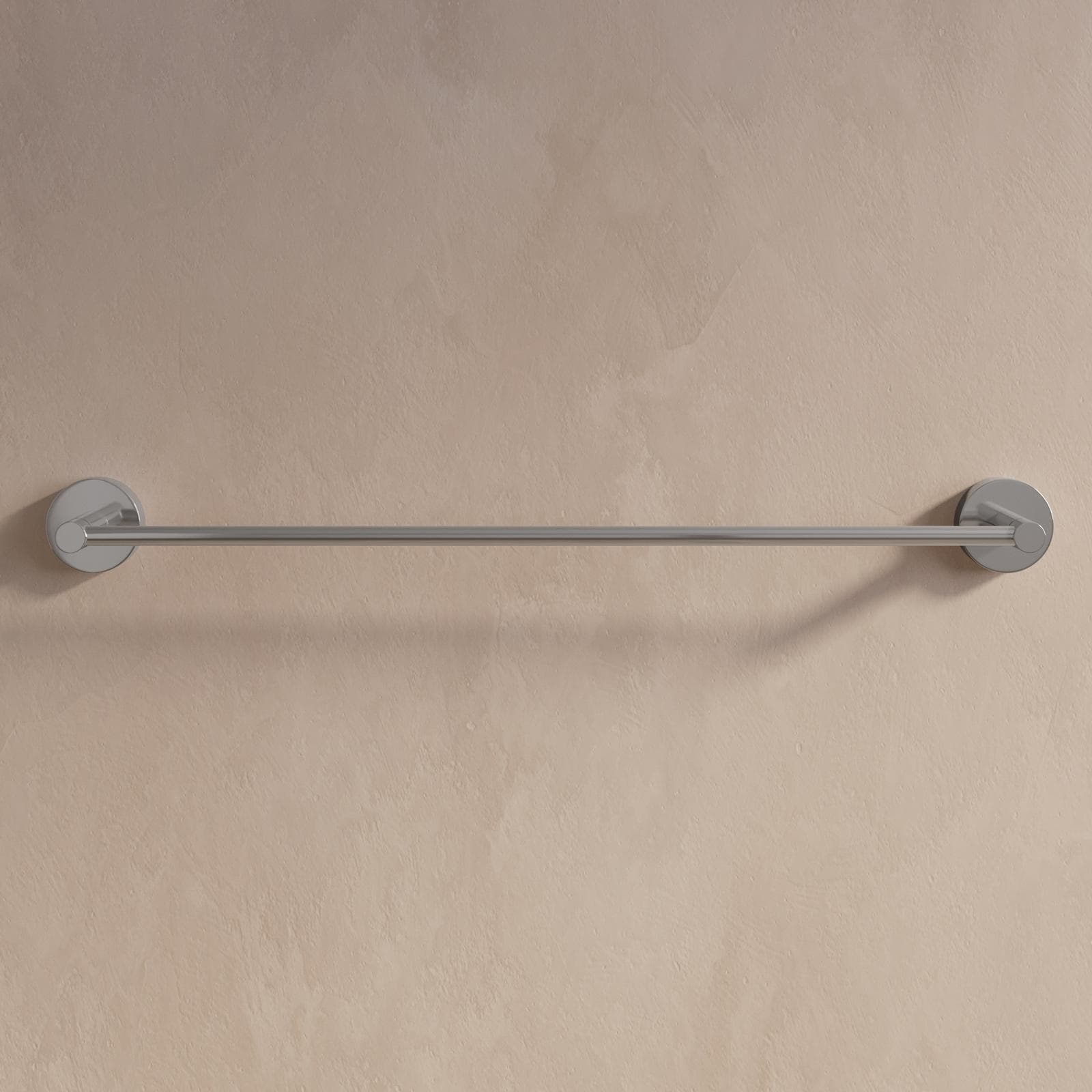 Portasalviette 50 cm a muro in lega di zinco cromo - Bailey