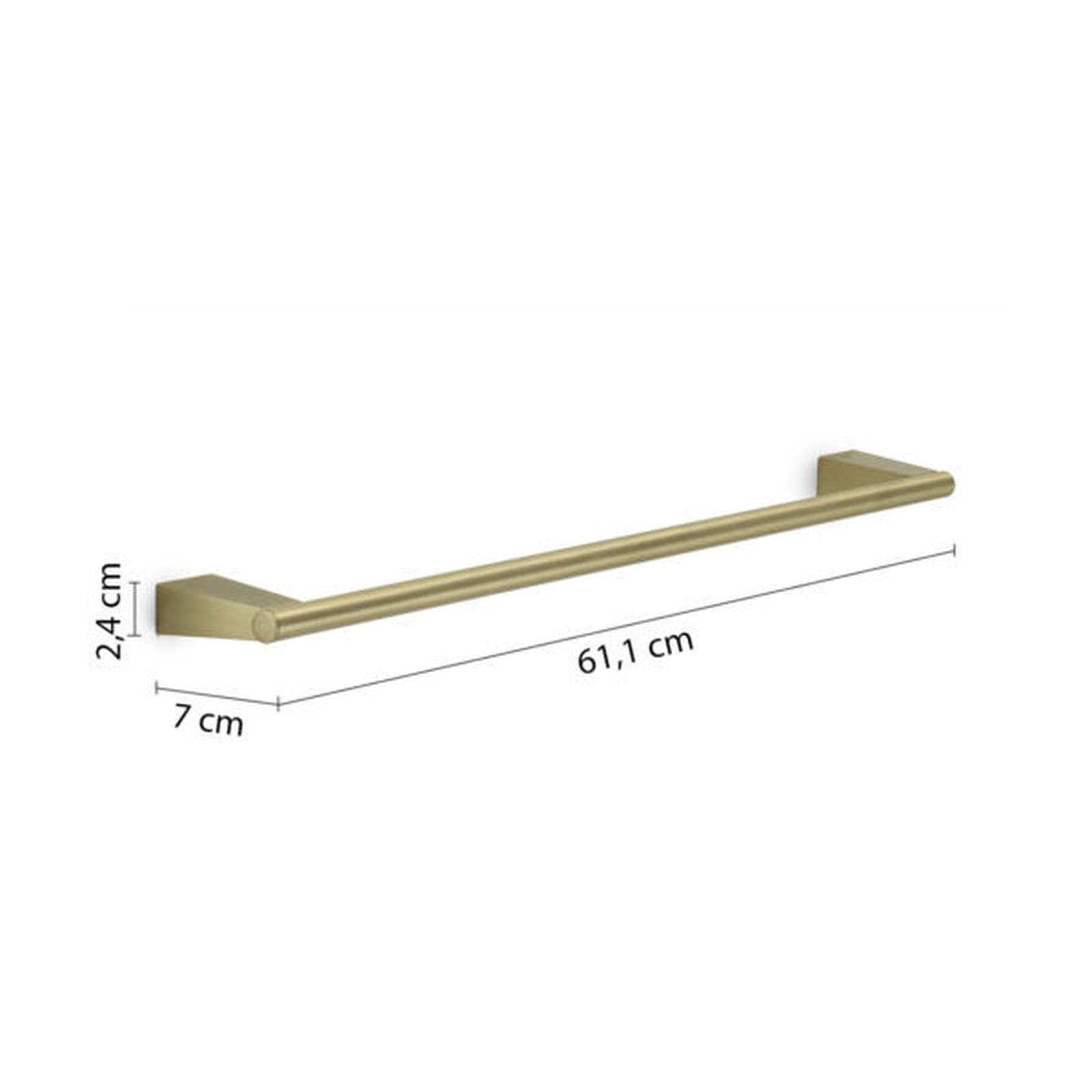 Portasalviette 60 cm in acciaio inox oro opaco - Tonale di Gedy