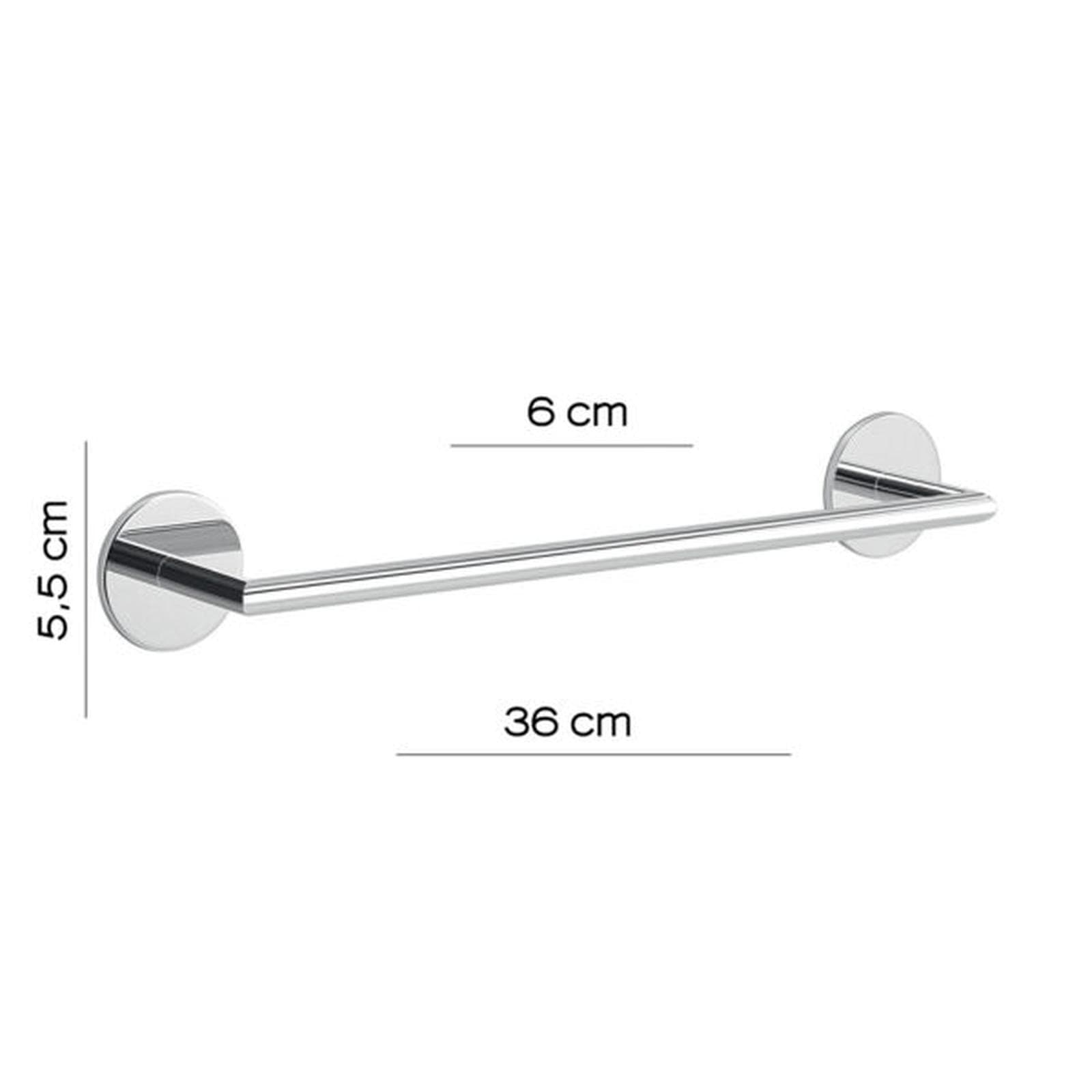 Portasalviette a muro 36 cm in ottone e alluminio cromo - Gea di Gedy