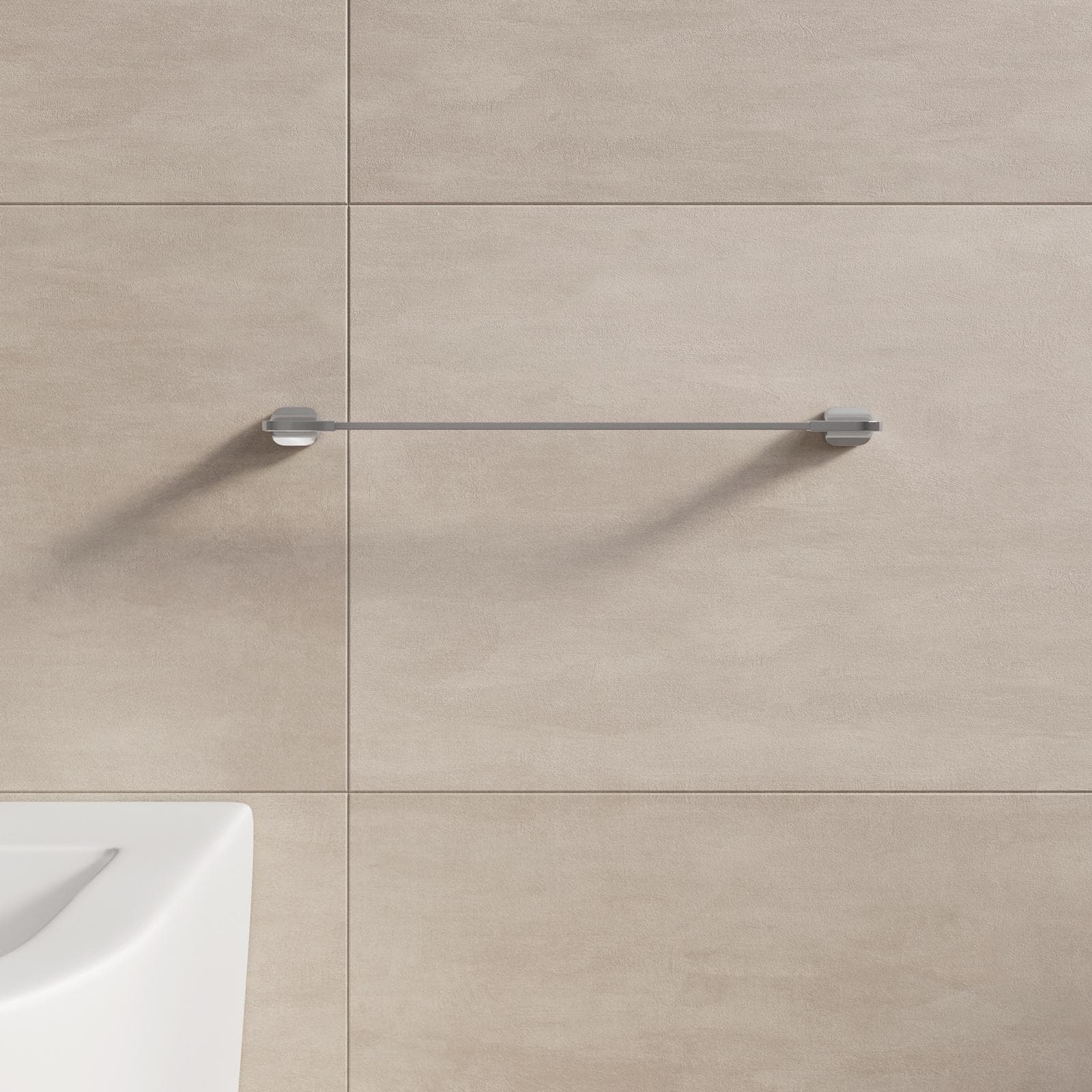 Portasalviette a muro 40,5 cm in acciaio inox cromo - Claret
