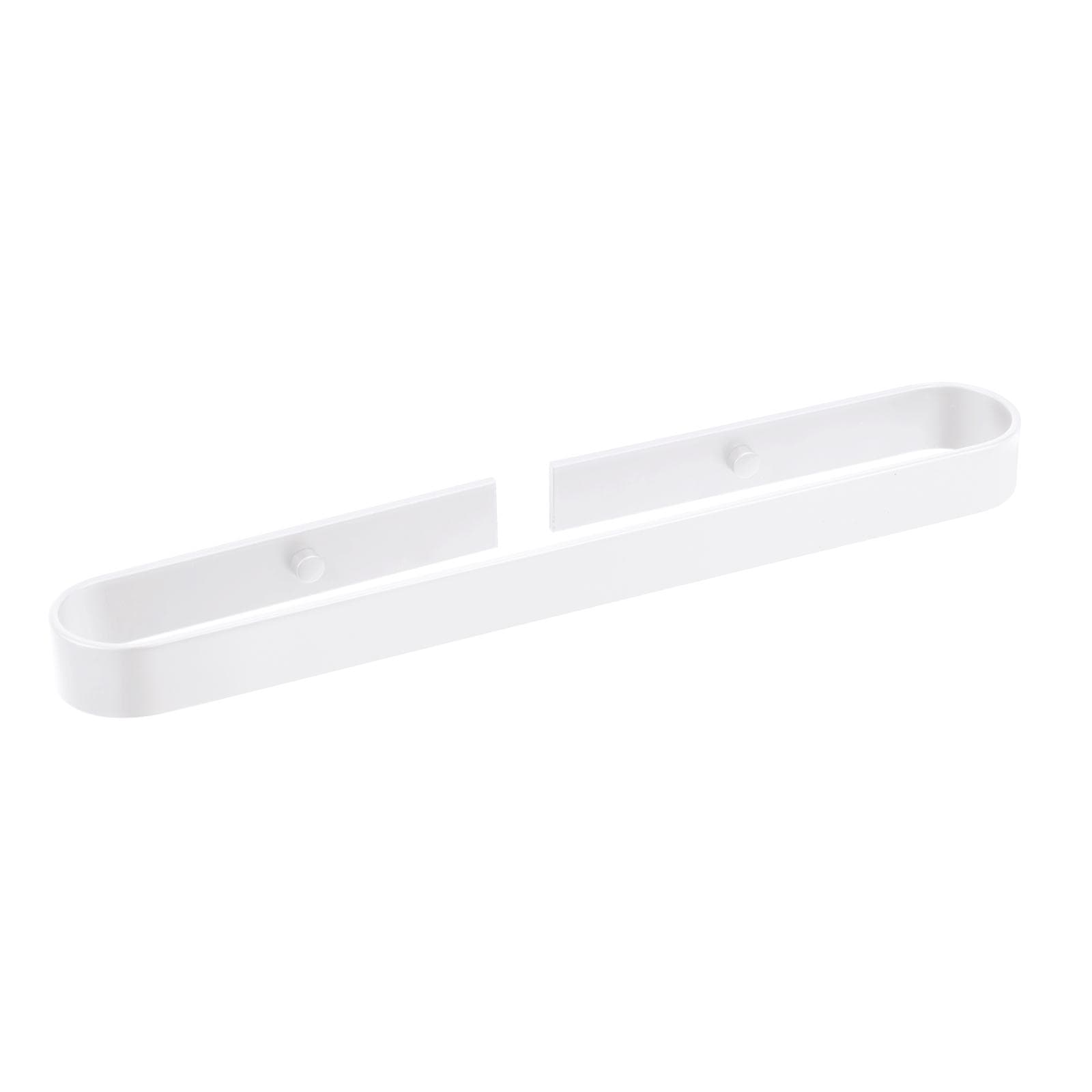Portasalviette a muro 40 cm in alluminio bianco opaco - Evolution