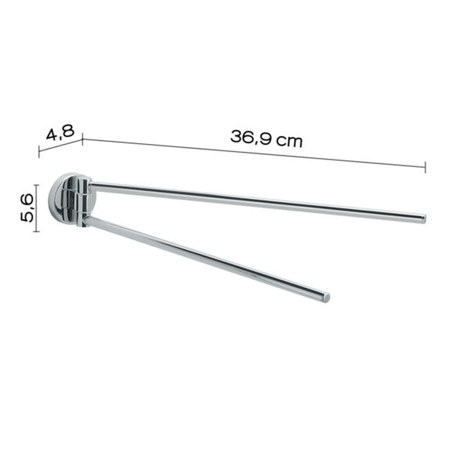 Portasalviette a snodo in acciaio inox e cromall cromo - Felce di Gedy