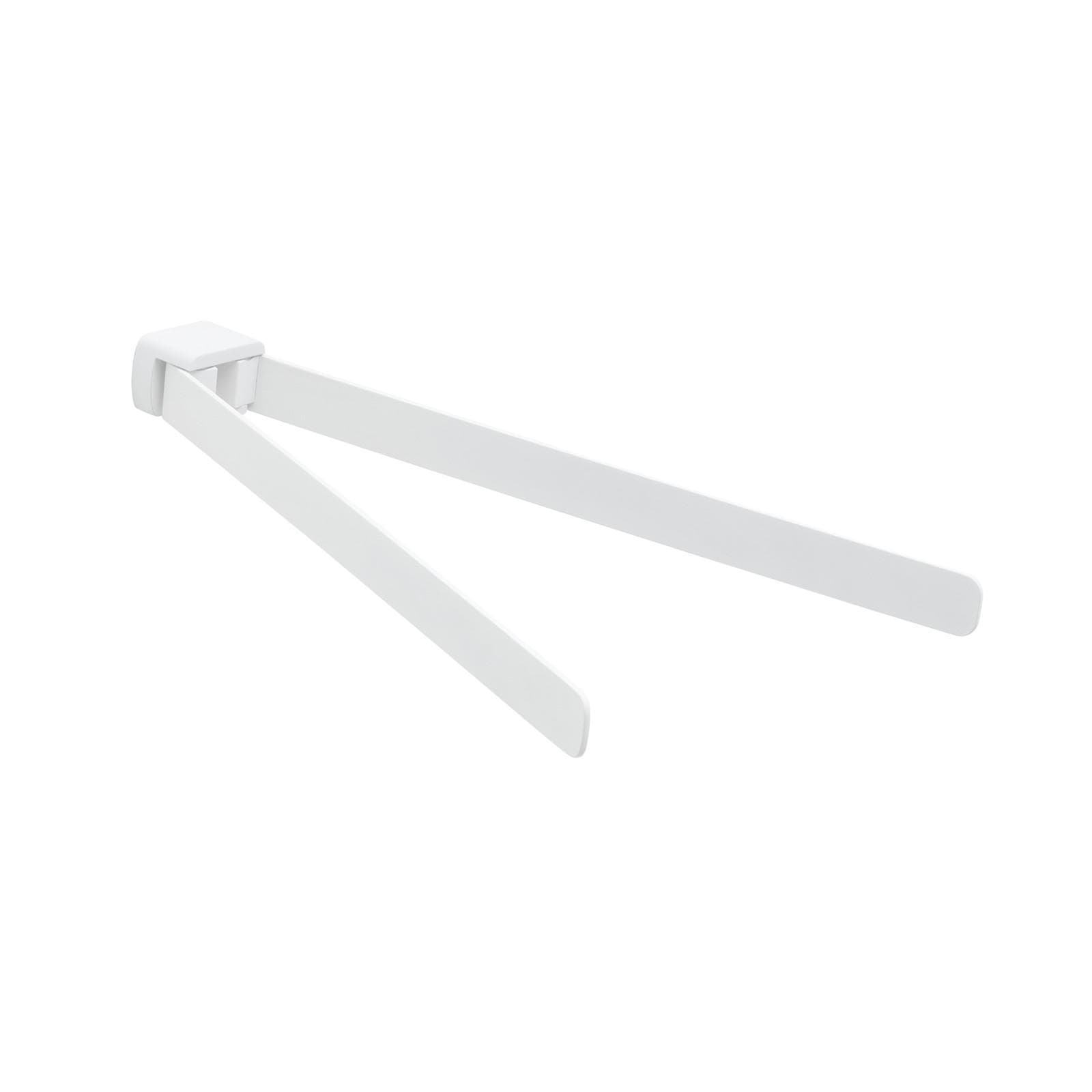 Portasalviette a snodo in acciaio inox e cromall bianco - Pirenei di Gedy