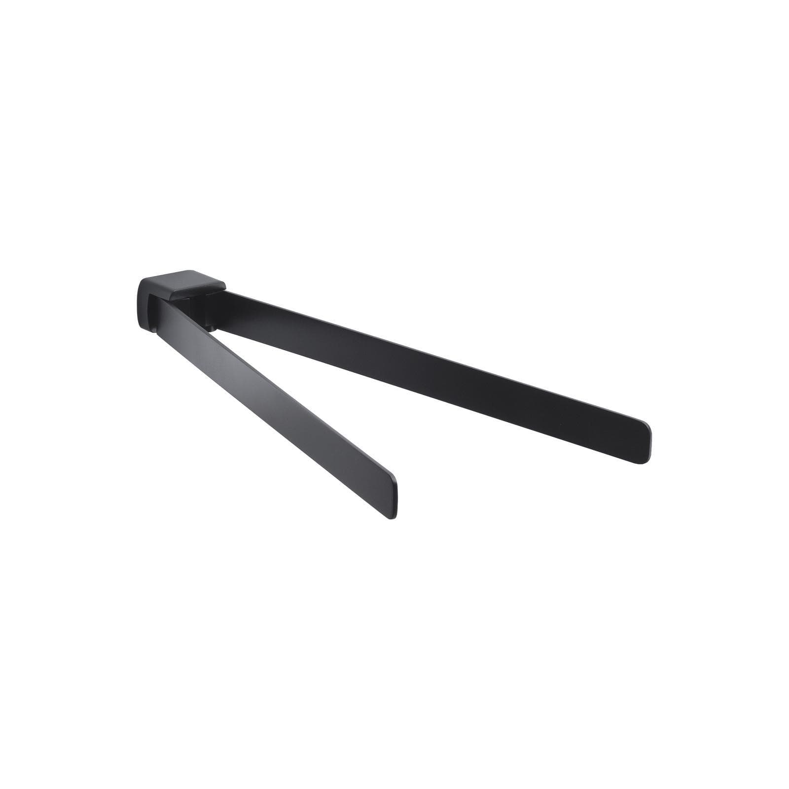 Portasalviette a snodo in acciaio inox e cromall nero - Pirenei di Gedy