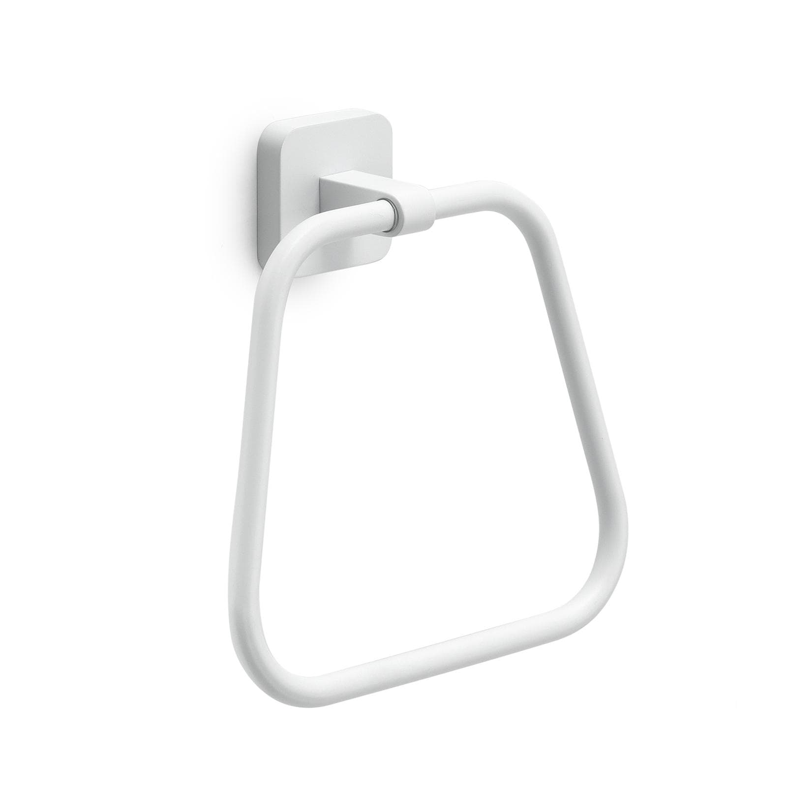 Portasalviette ad anello in acciaio inox bianco opaco - Tonga di Gedy