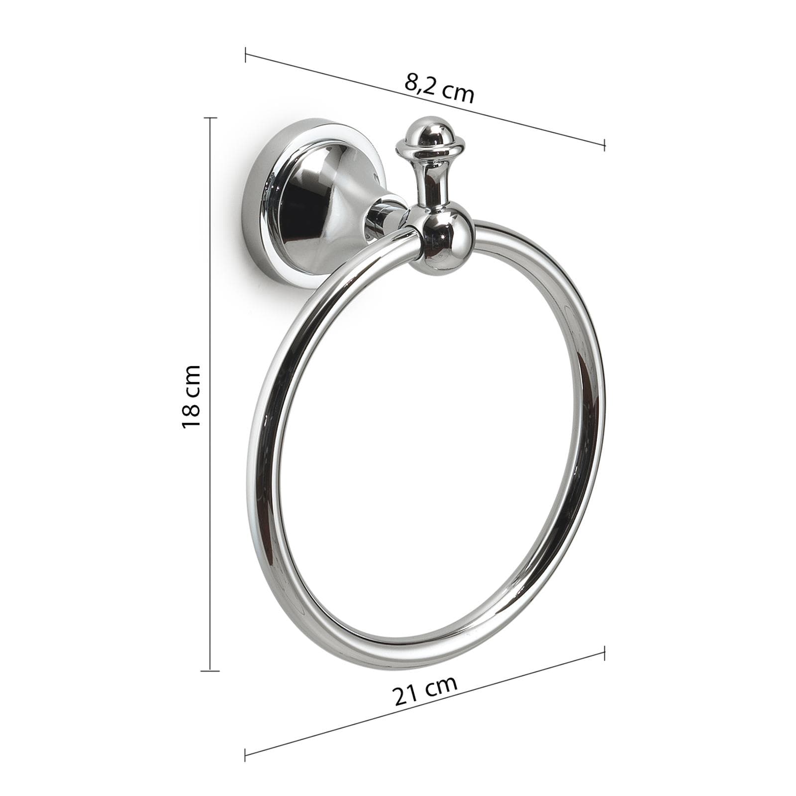 Portasalviette ad anello in acciaio inox - Nevis di Gedy