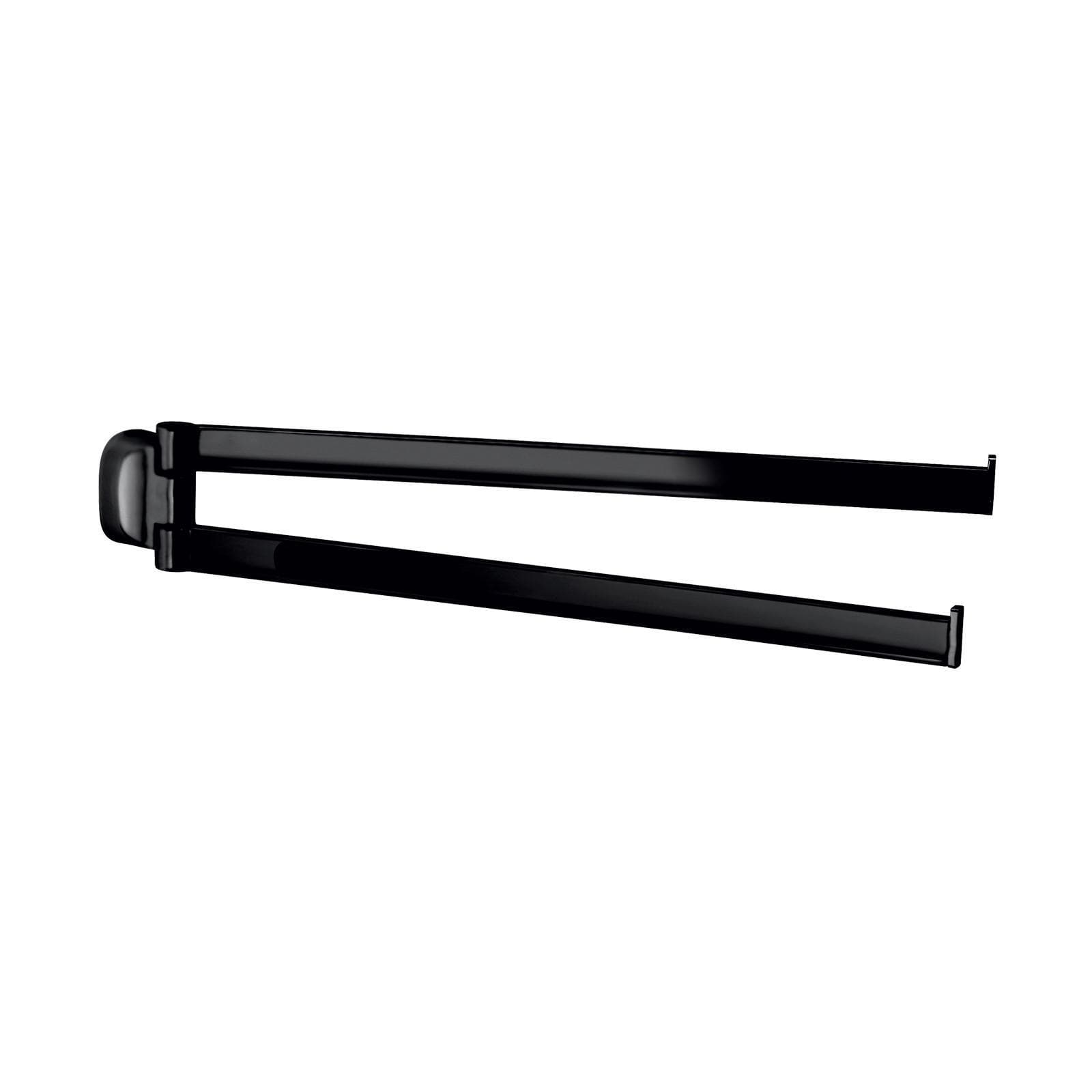 Portasalviette a snodo in acciaio inox e cromall nero - Stelvio di Gedy