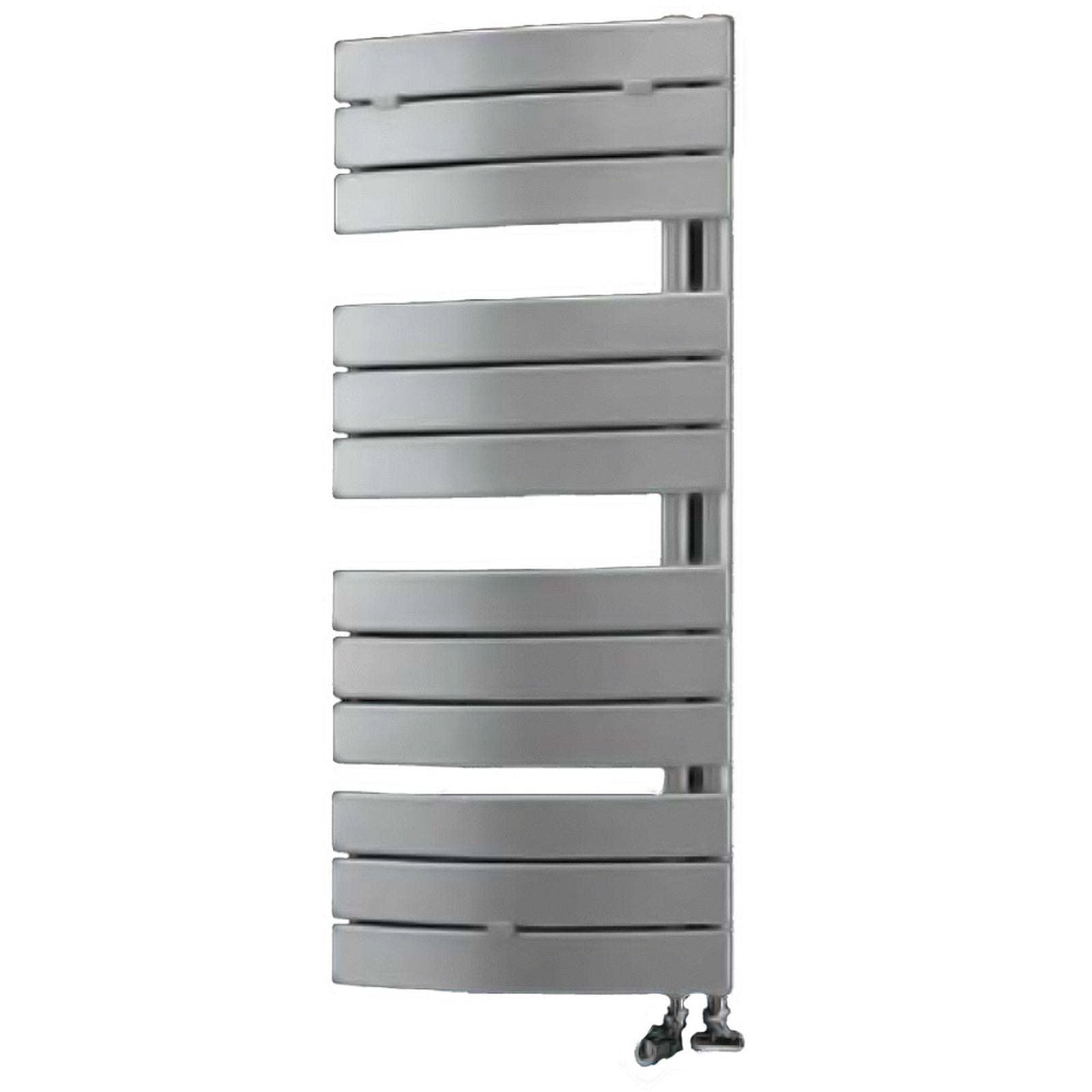 Termoarredo 1080x550 mm cromo tubi curvi e attacco reversibile - Pieve di Lazzarini