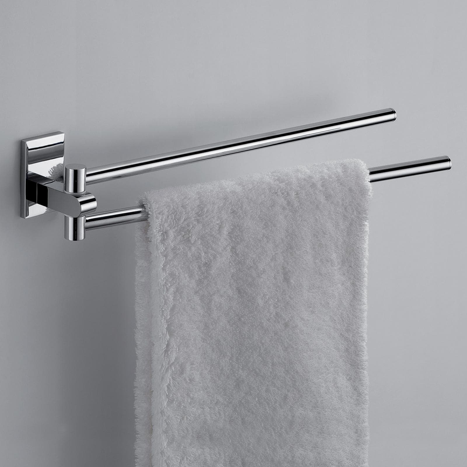 Portasalviette snodo a muro in acciaio inox e cromall cromo - Maine di Gedy