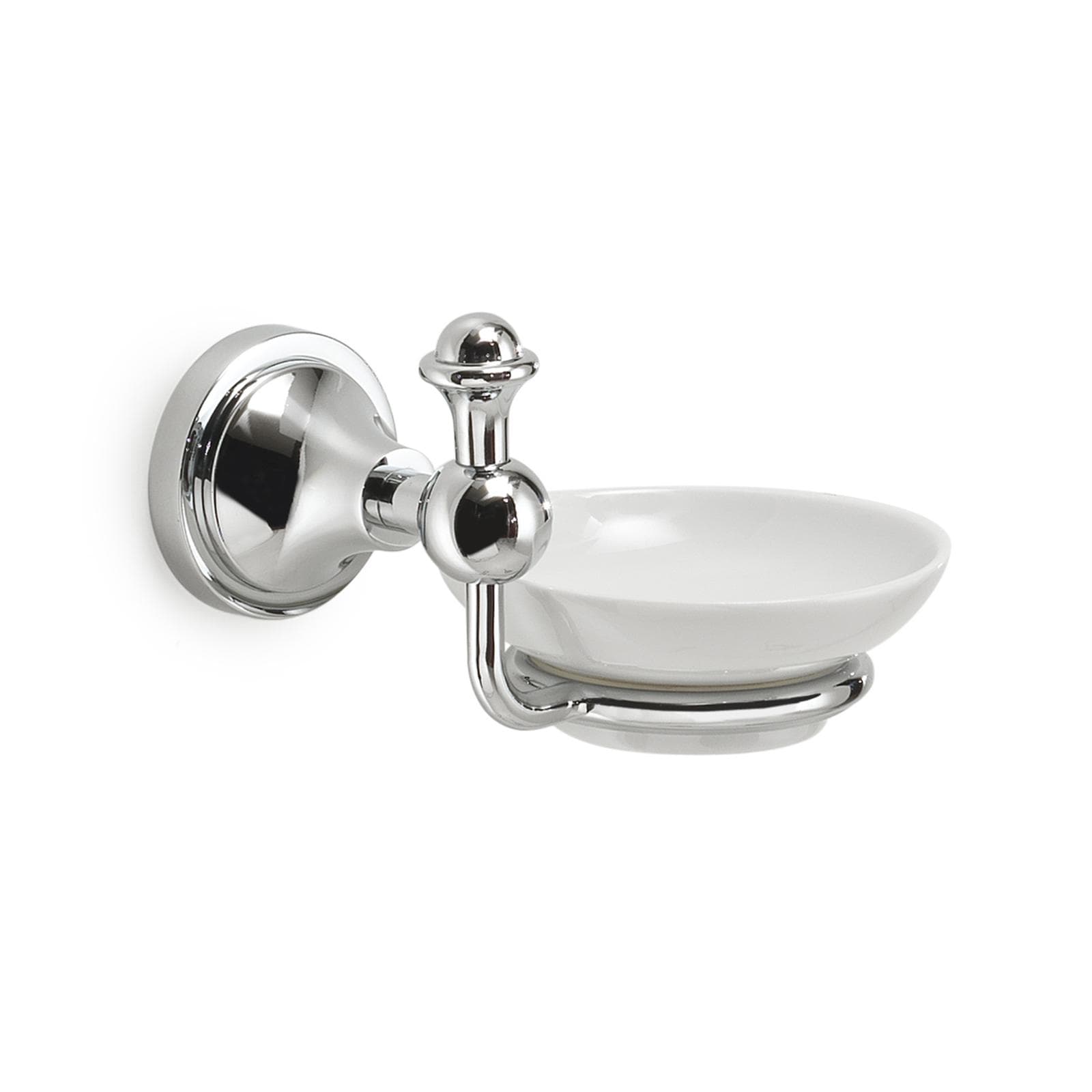 Portasapone a muro in acciaio inox e ceramica - Nevis di Gedy