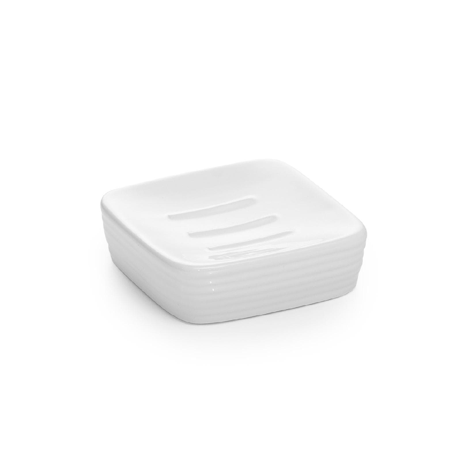 Portasapone da appoggio in ceramica bianco - Kelly di Gedy