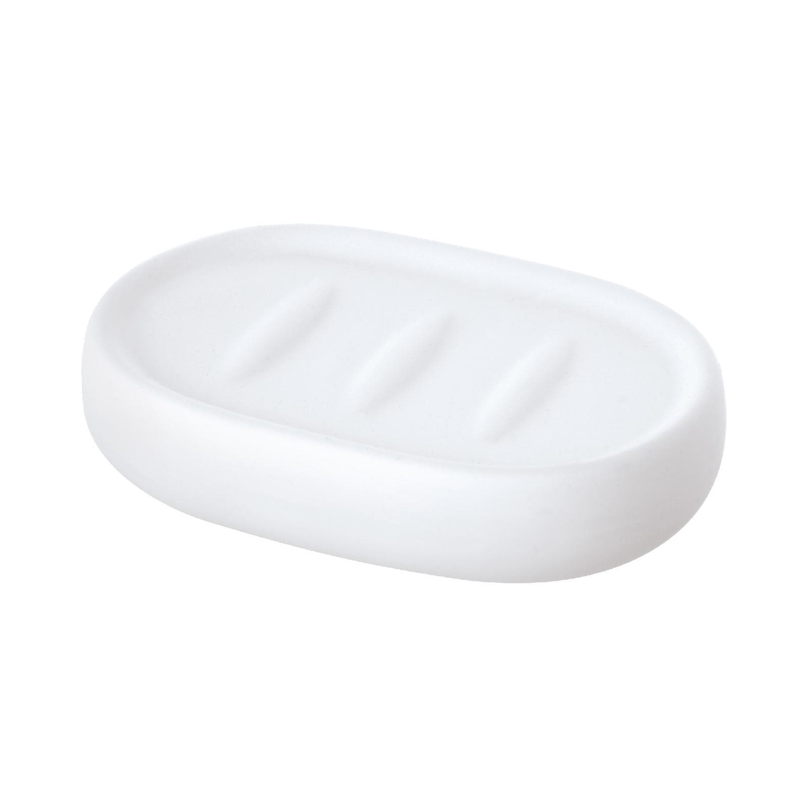 Portasapone in ceramica bianco - Linea Sidney
