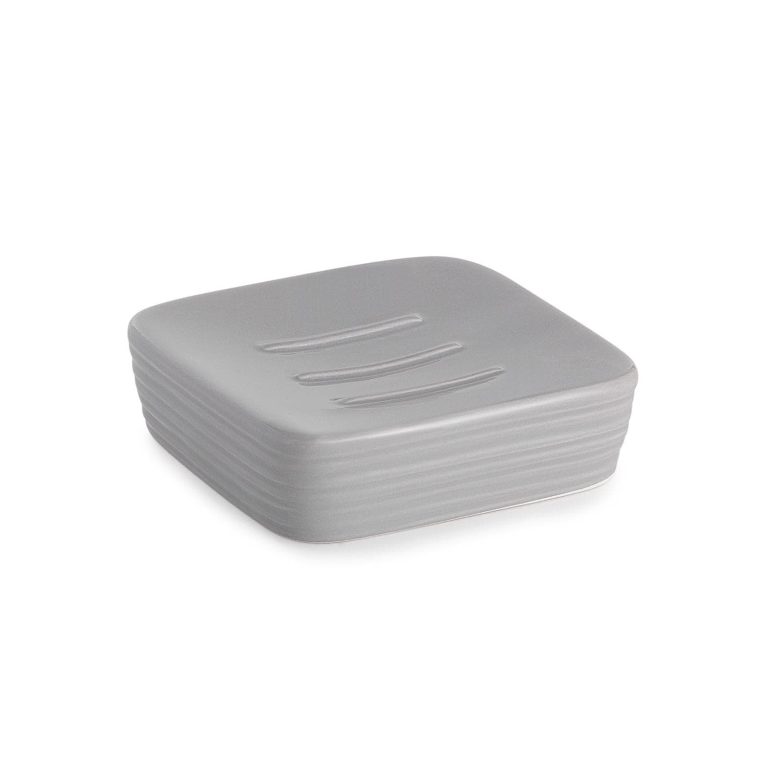 Portasapone in ceramica grigio - Kelly di Gedy