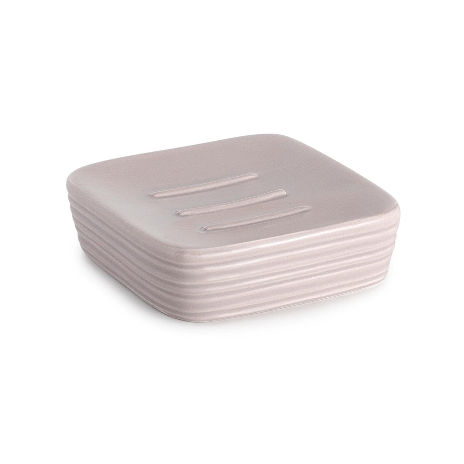 Portasapone in ceramica tortora chiaro - Kelly di Gedy