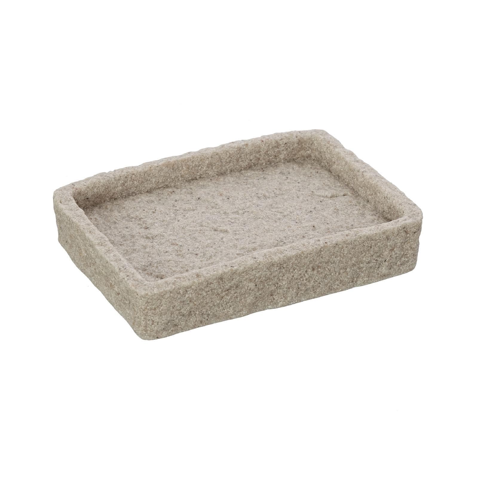Portasapone in resina beige - Linea Sabbia