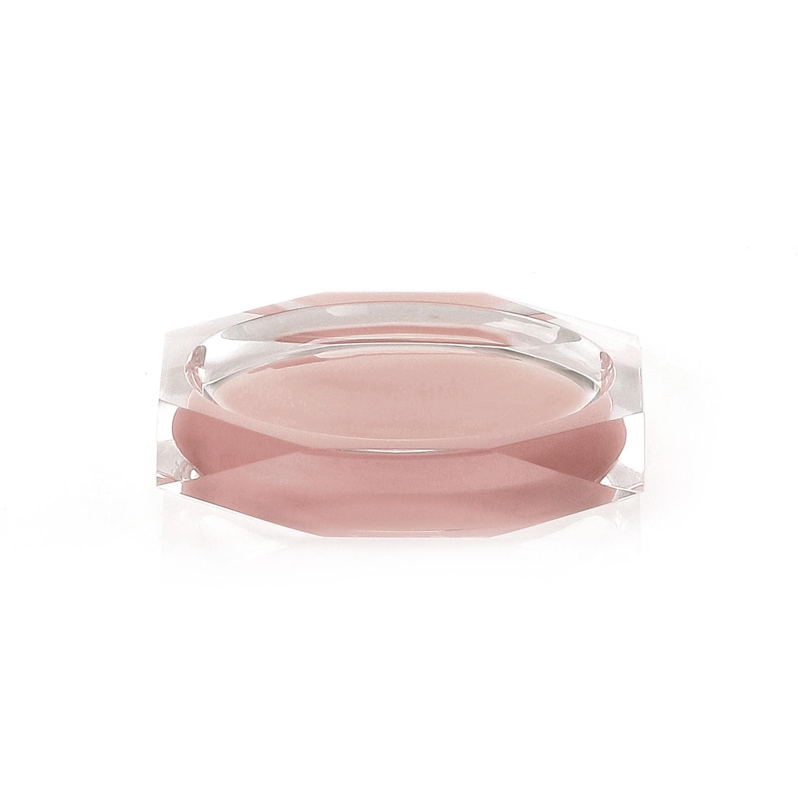 Portasapone d'appoggio rosa e trasparente - Chanelle di Gedy