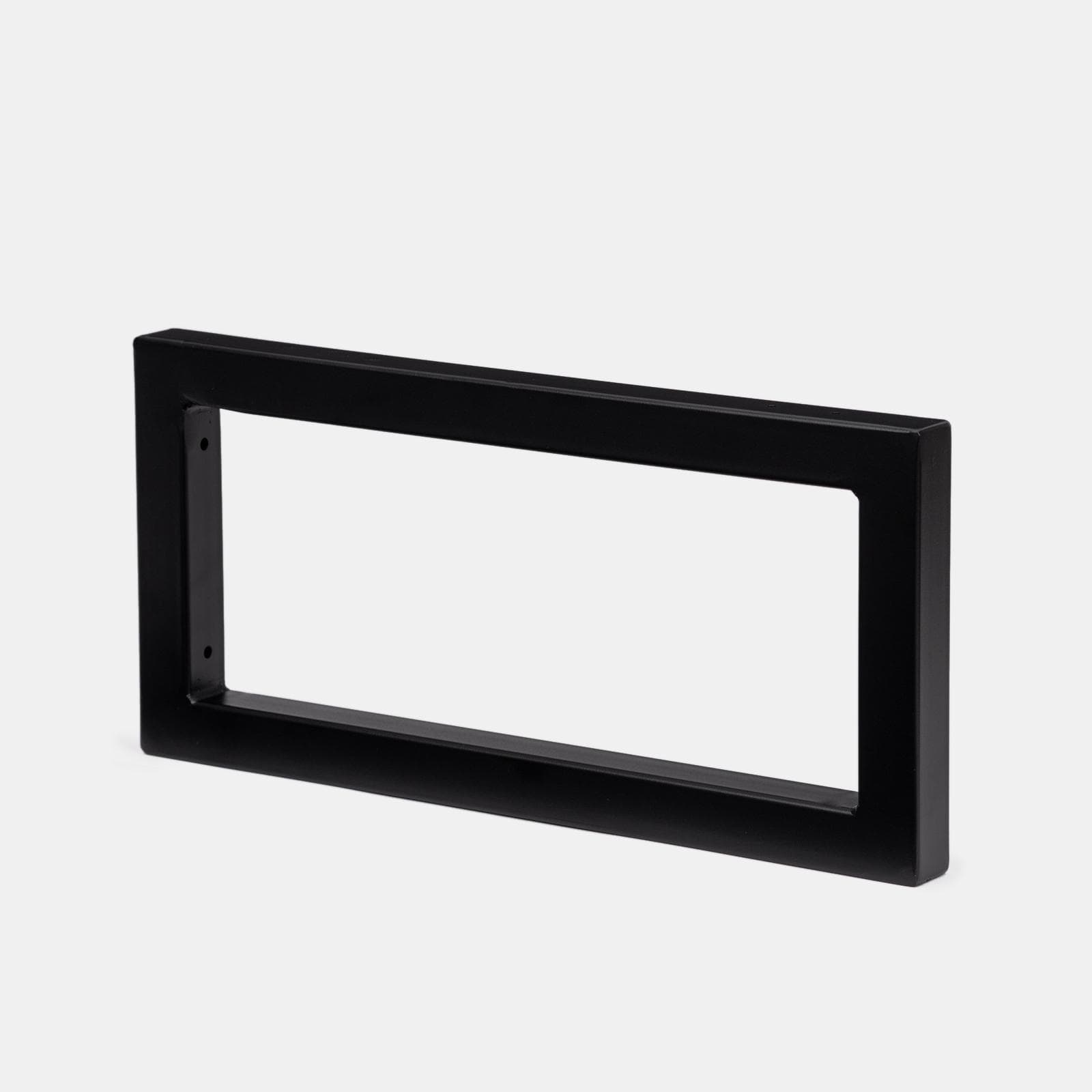 Staffa portasciugamani 42x20 h cm in metallo nero opaco per mensoloni bagno