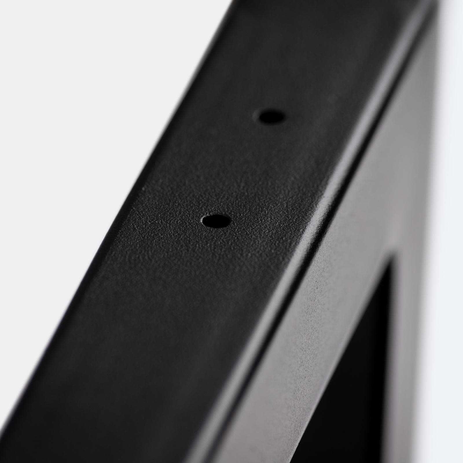 Staffa portasciugamani 42x20 h cm in metallo nero opaco per mensoloni bagno