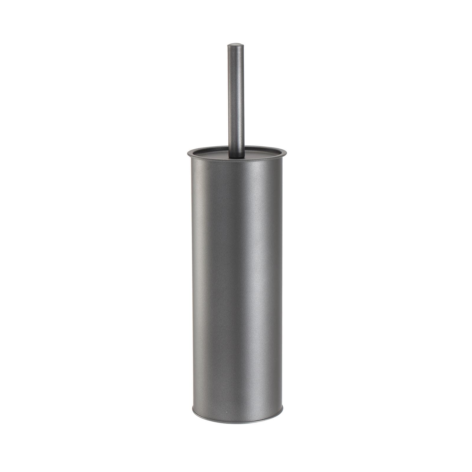 Portascopino d'appoggio in metallo nero satinato - Clover