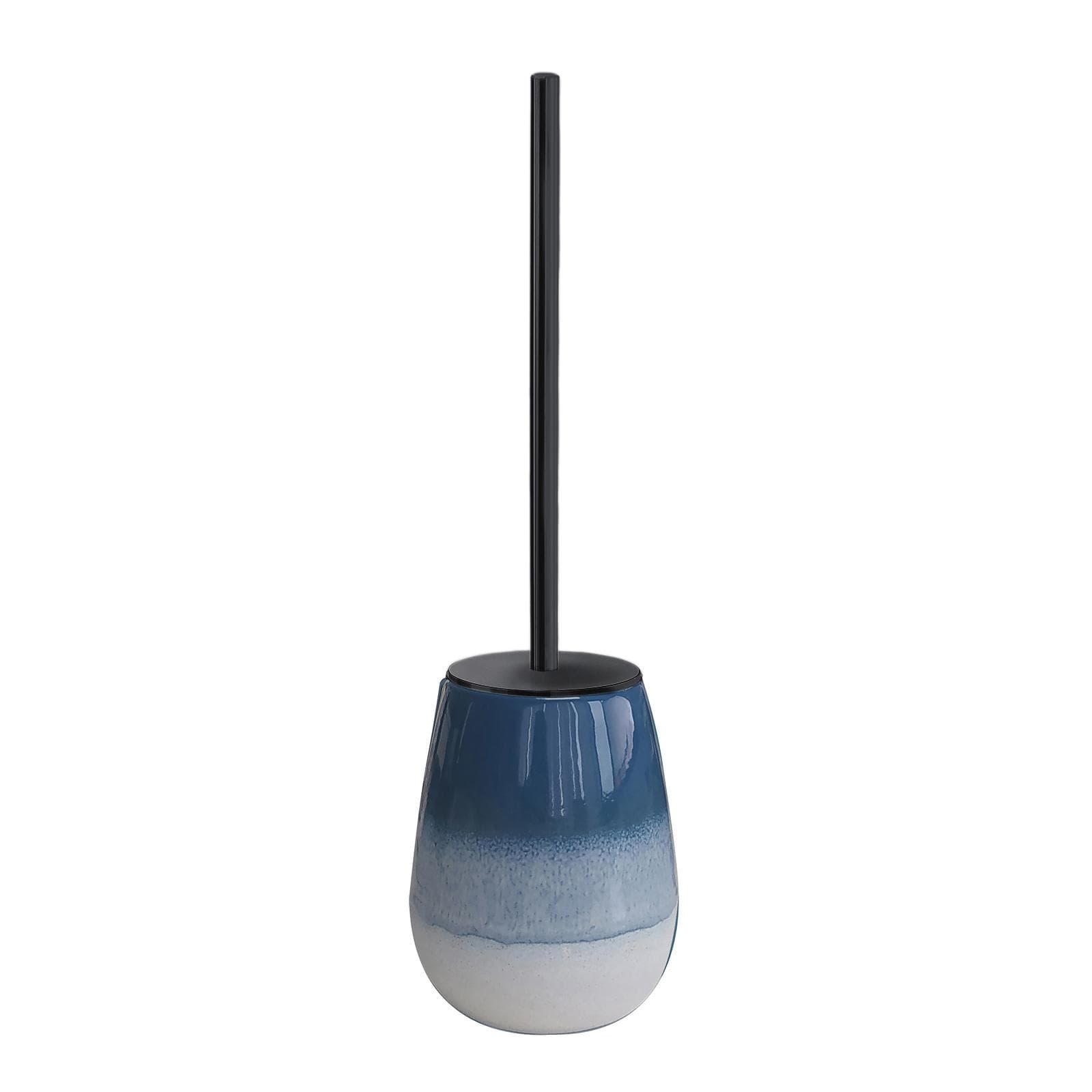 Portascopino da appoggio in ceramica degradè blu - Shejla di Gedy