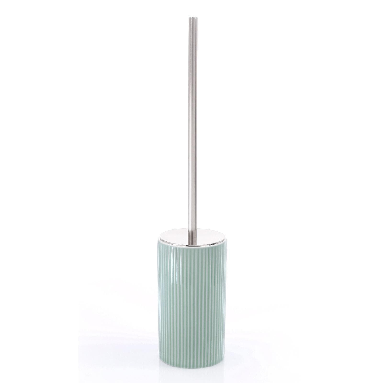 Portascopino d'appoggio in ceramica acquamarina - Sabina di Gedy