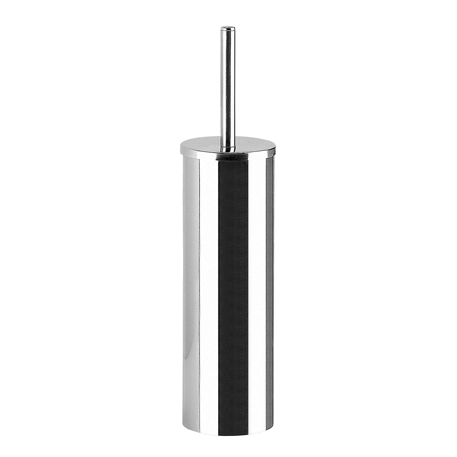 Portascopino da appoggio in acciaio inox e cromall cromo - Felce di Gedy