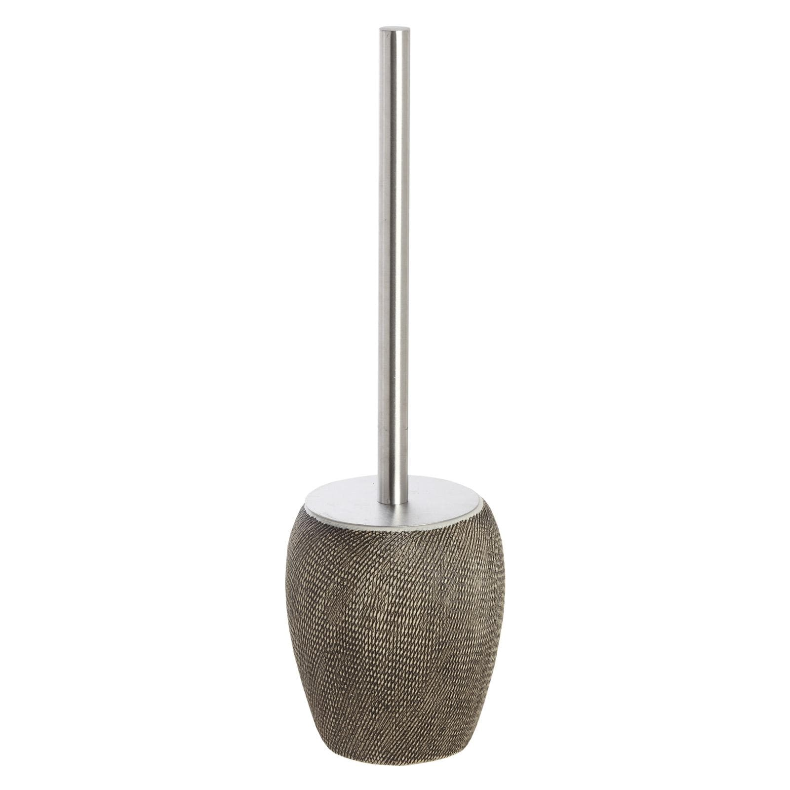 Portascopino da appoggio in ceramica grigio tortora - Safari