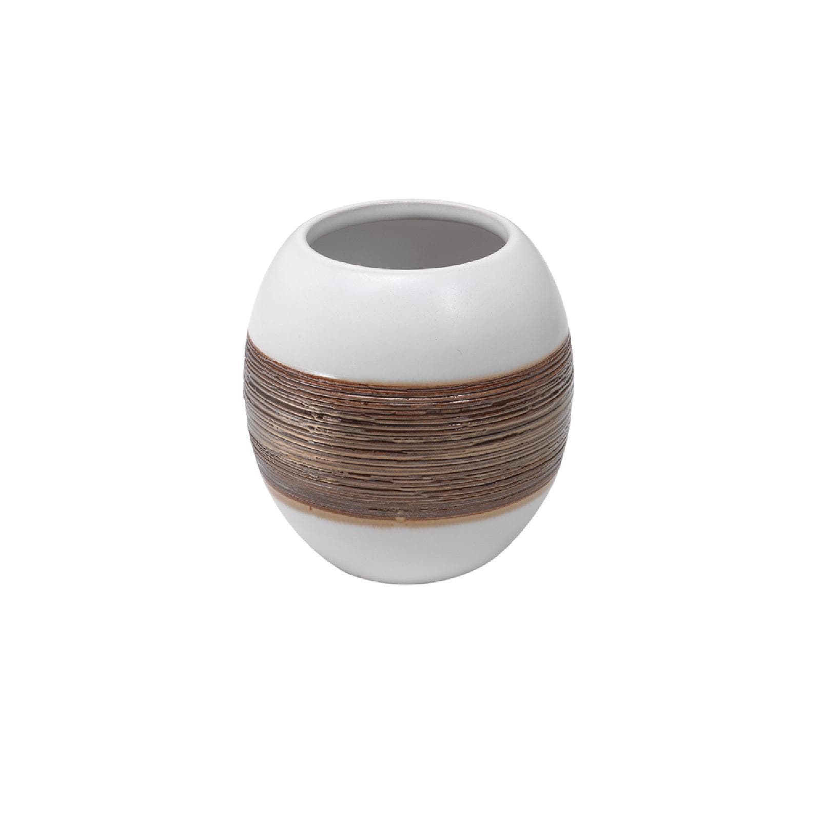Portaspazzolini d'appoggio in ceramica bianco - Alexia di Gedy
