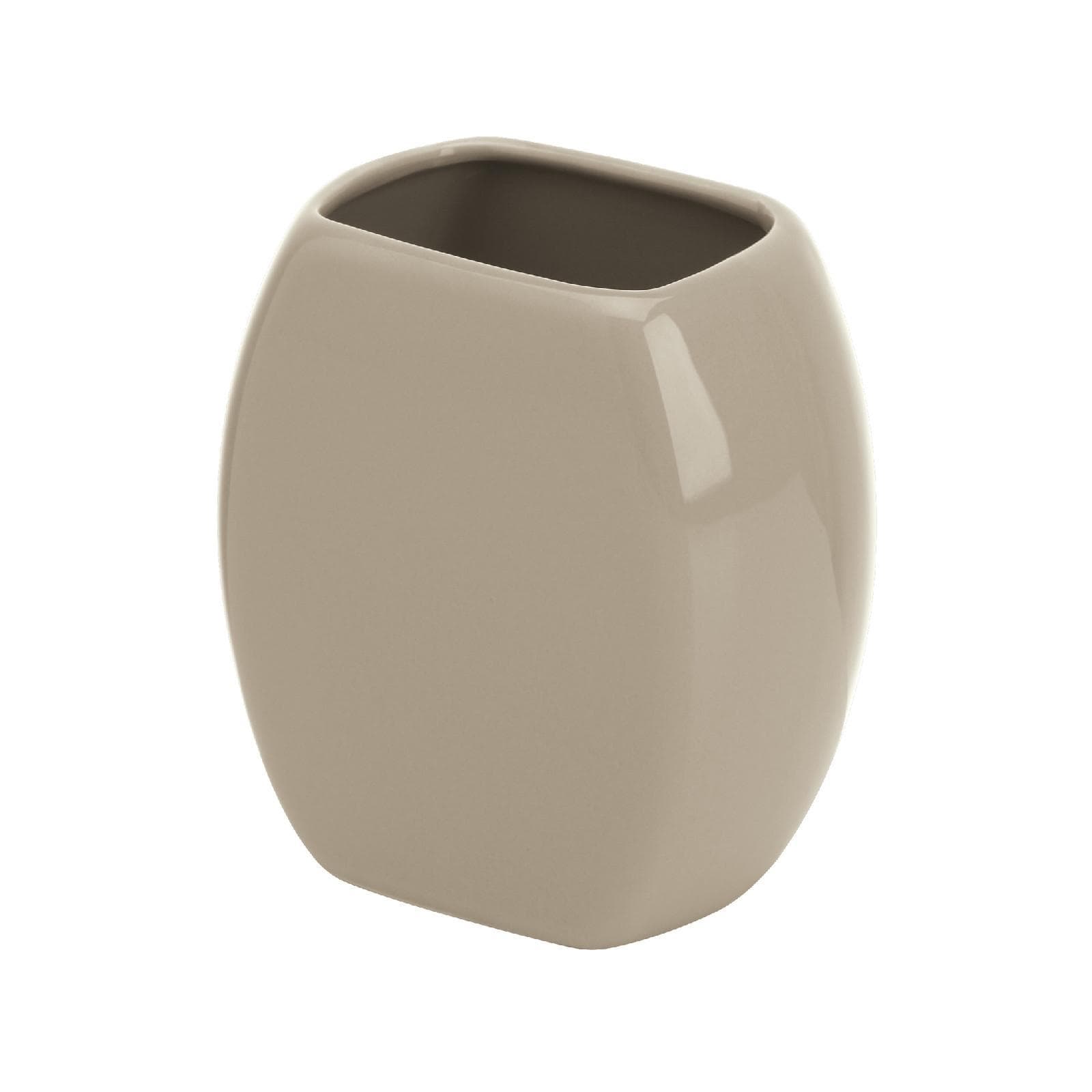 Portaspazzolini in ceramica tortora - Parigi