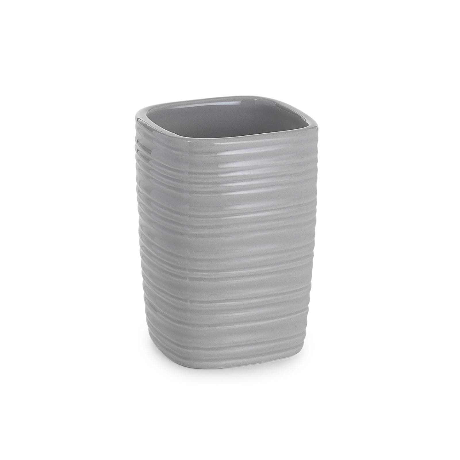 Portaspazzolini in ceramica grigio - Kelly di Gedy