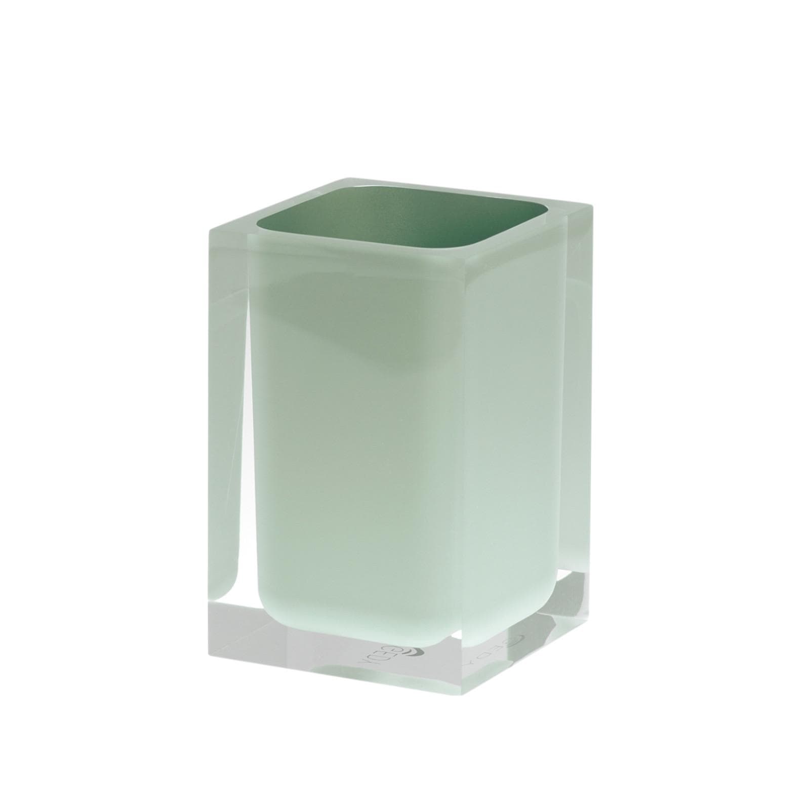 Portaspazzolini resina verde menta - Rainbow di Gedy