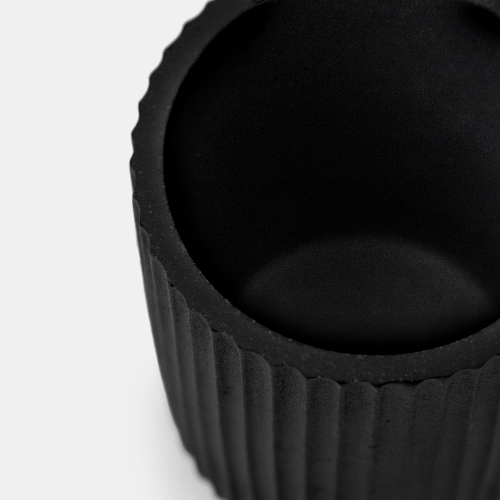 Portaspazzolino d'appoggio nero effetto pietra striato - Spotty