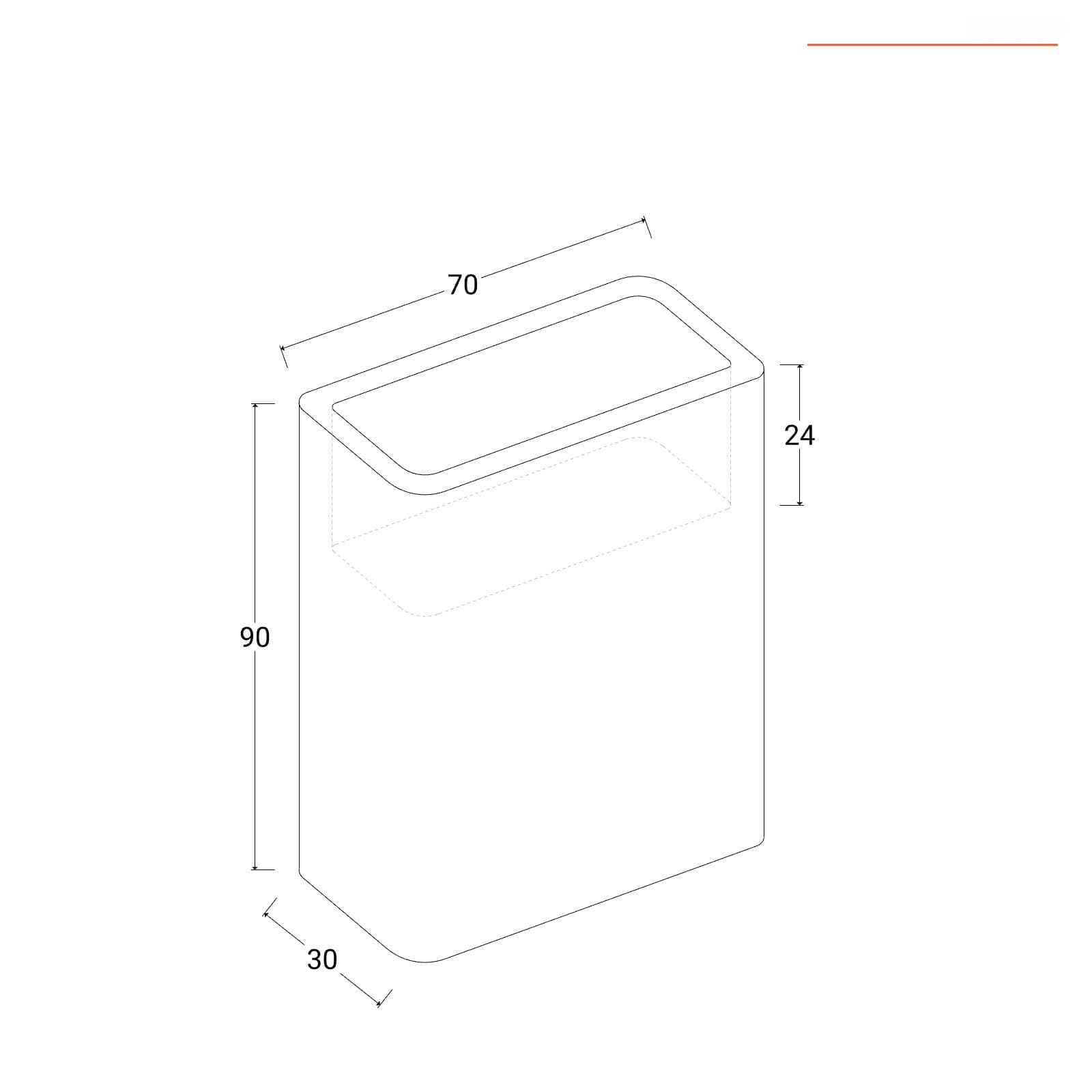 Portavaso da esterno 90 h cm in polietilene crema - Moschito