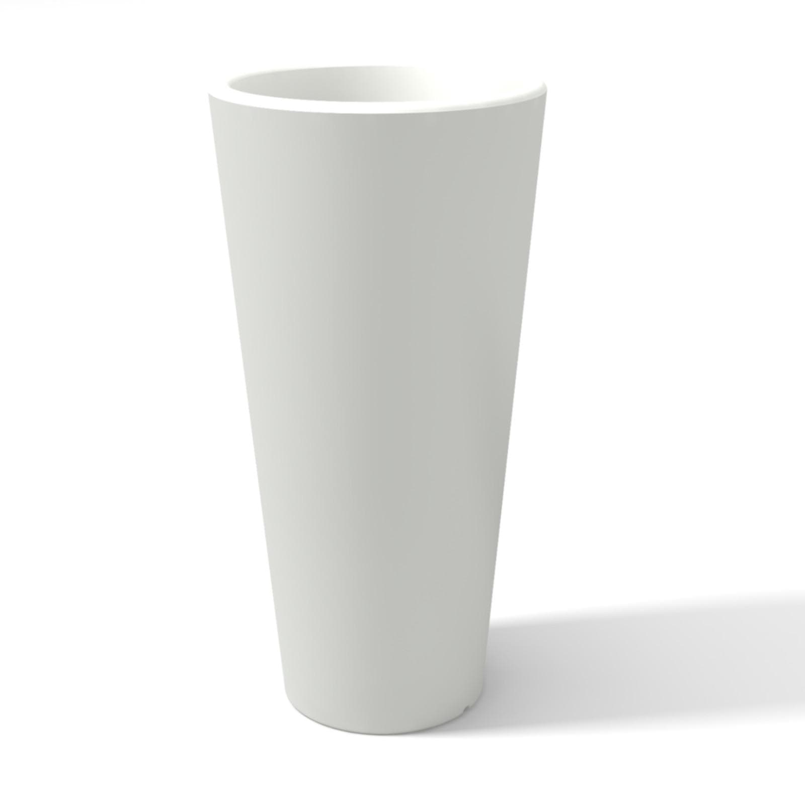Portavaso da esterno 90 h cm in polietilene bianco - Castol