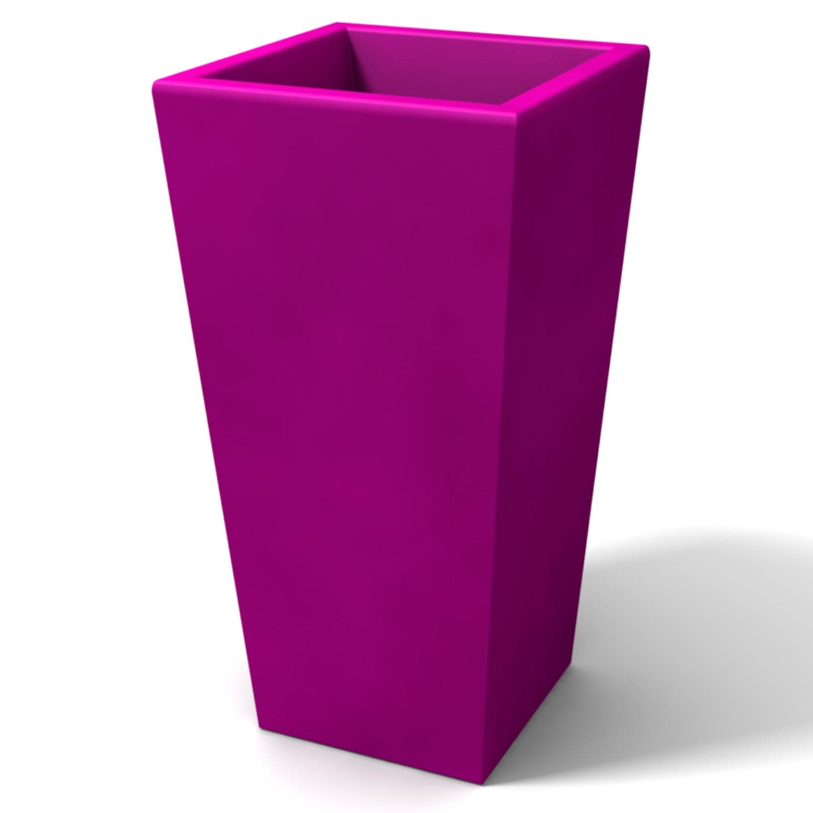 Portavaso da esterno liscio 66 h cm in polietilene viola - Allicy
