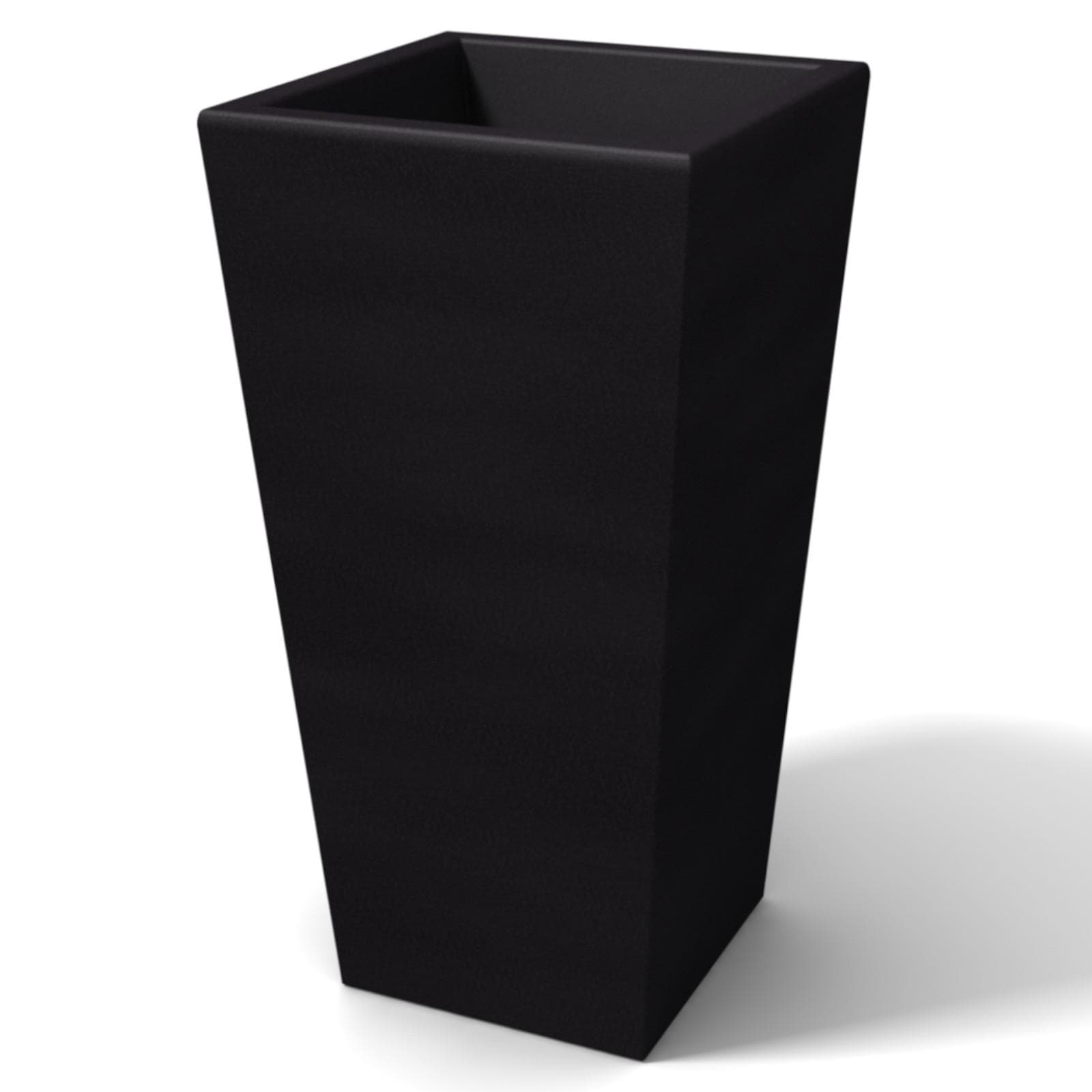 Portavaso da esterno liscio 90 h cm in polietilene grafite - Allicy